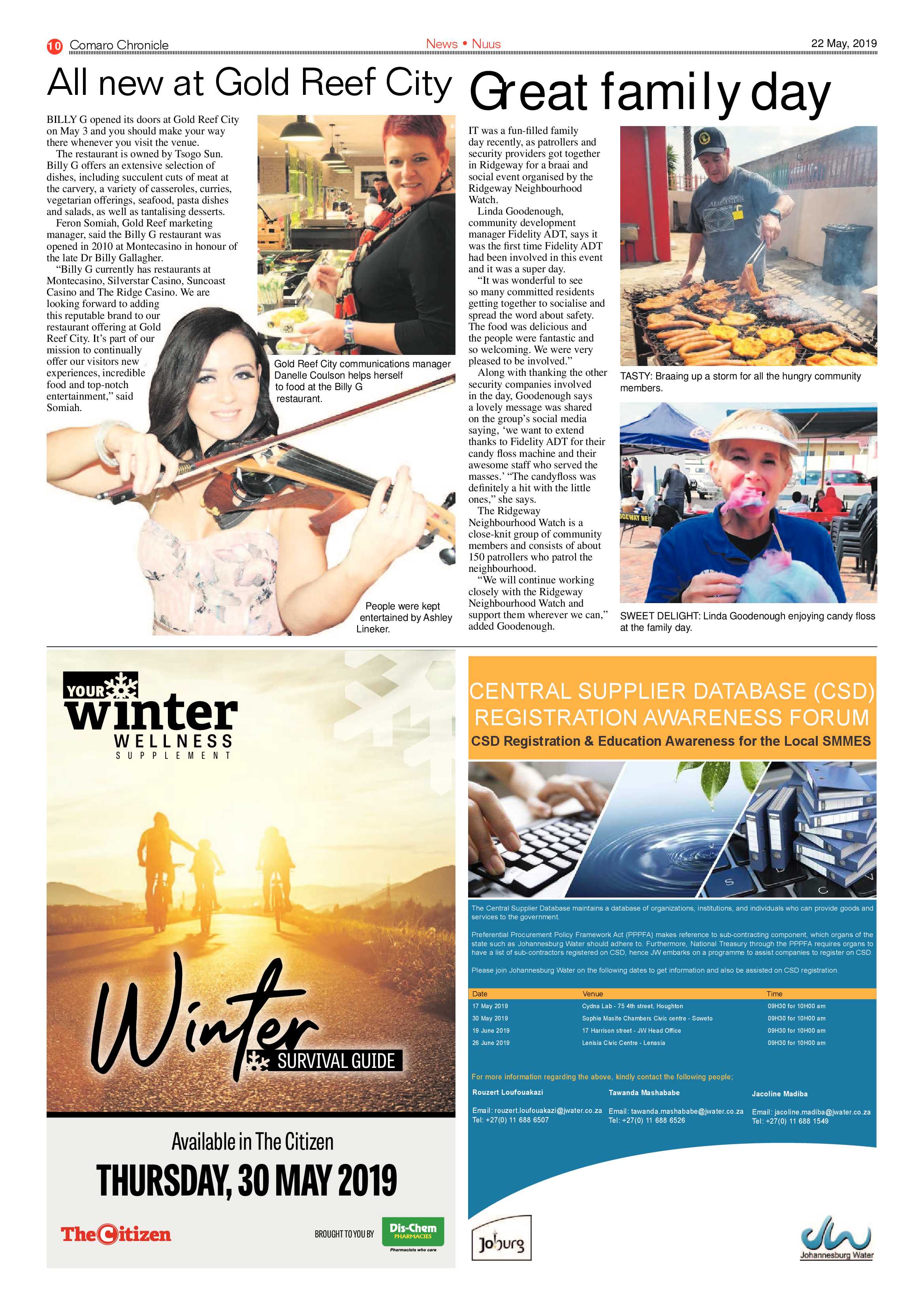 Comaro Chronicle 22 May 2019 page 10