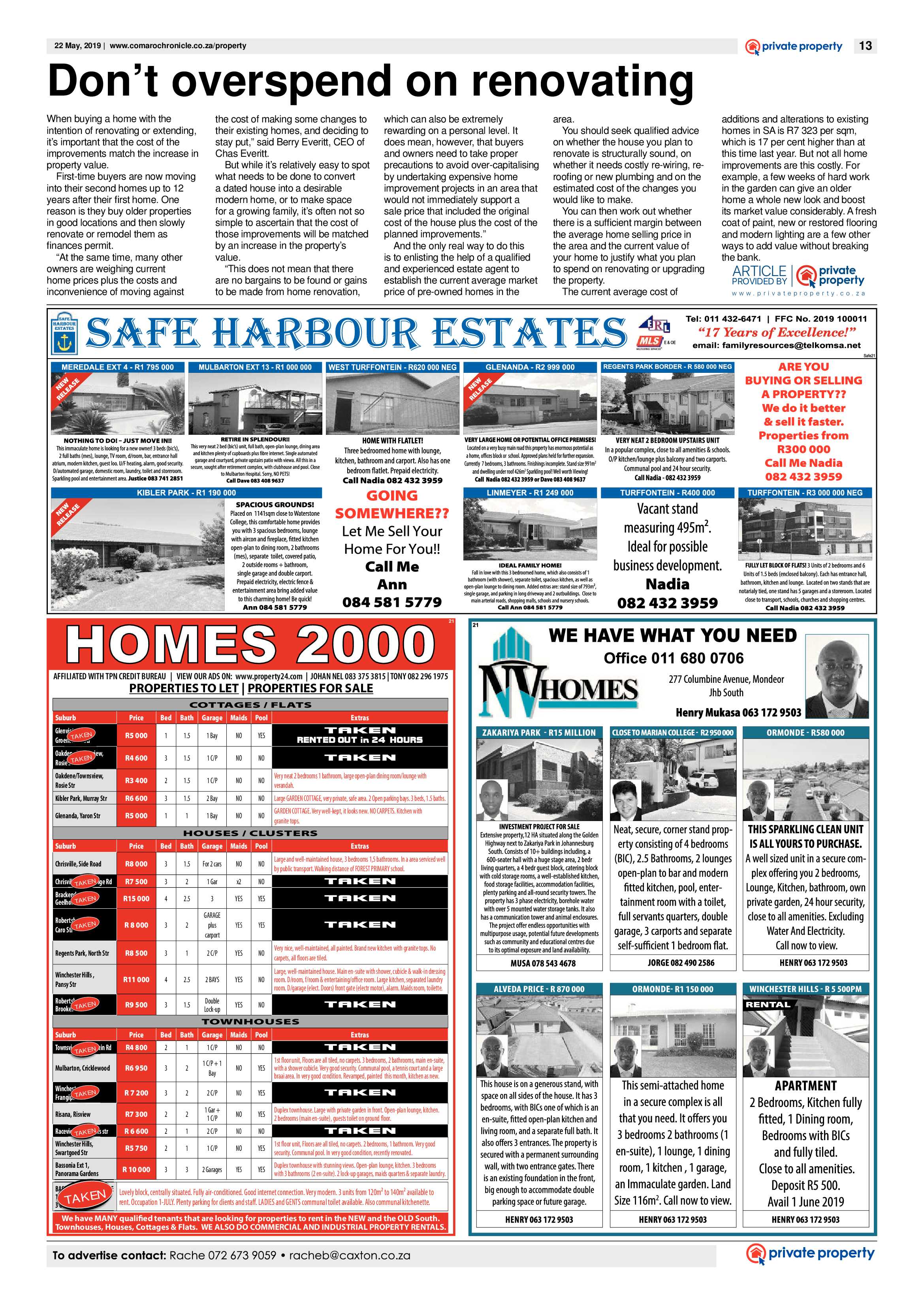 Comaro Chronicle 22 May 2019 page 13