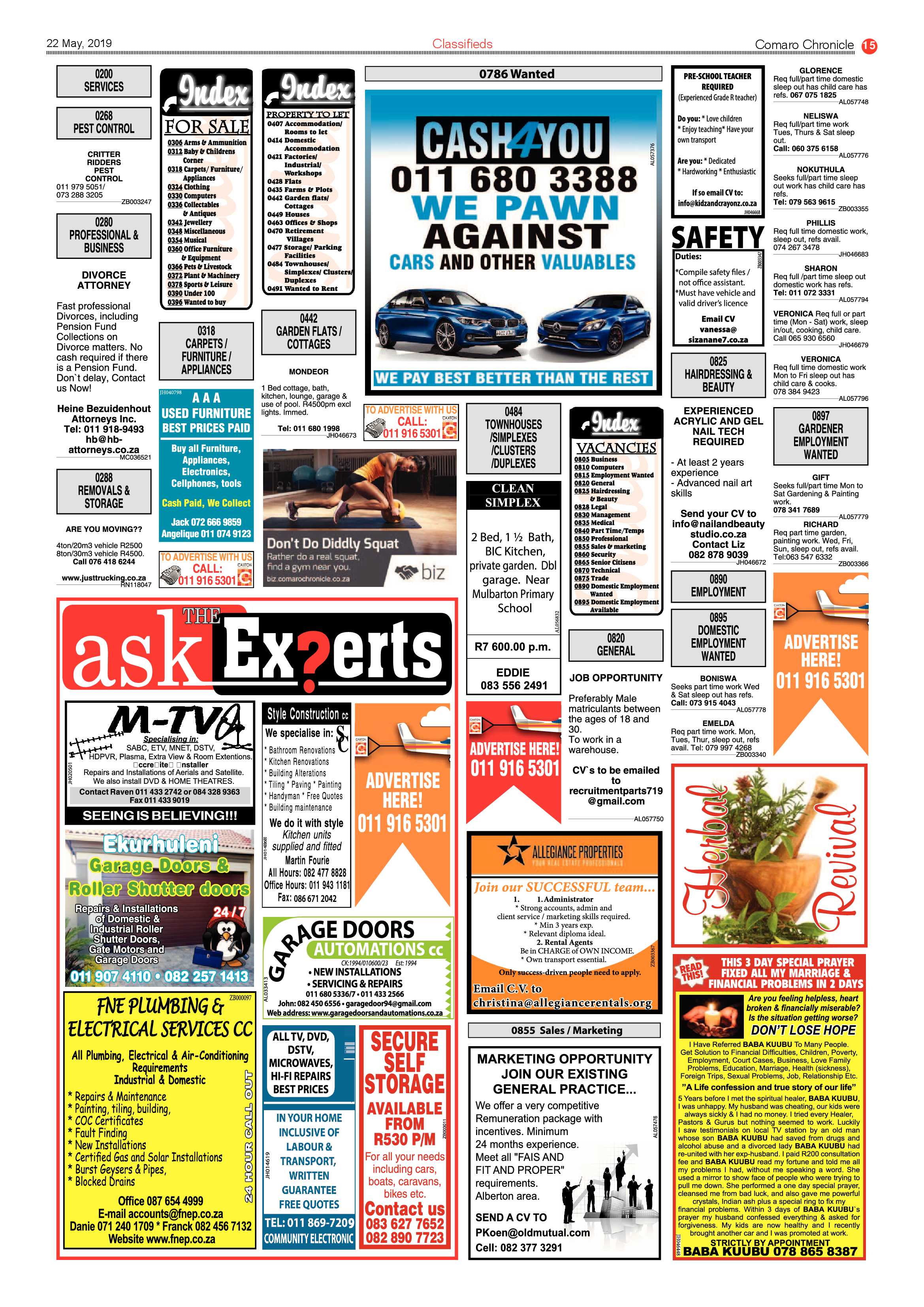 Comaro Chronicle 22 May 2019 page 15