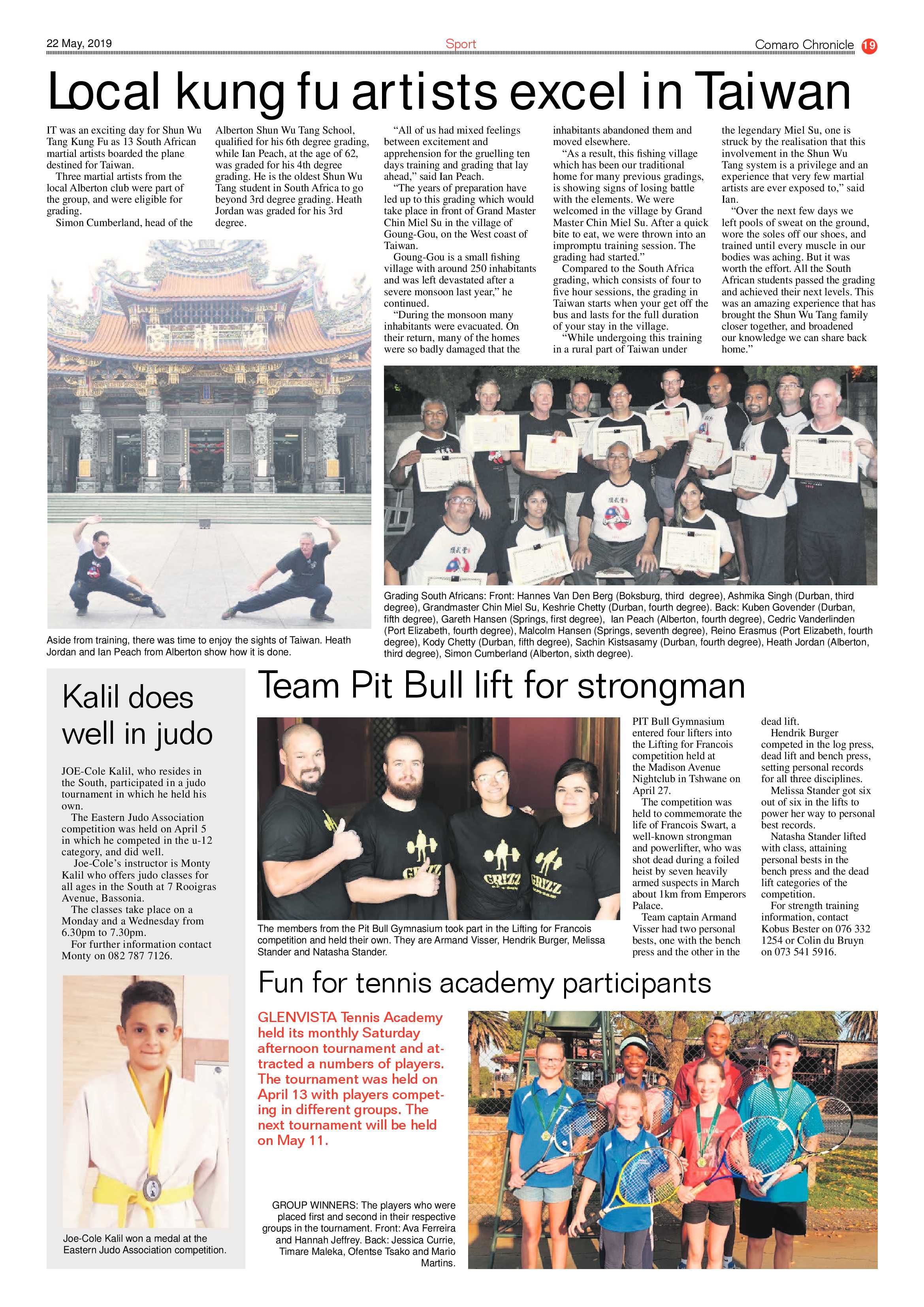 Comaro Chronicle 22 May 2019 page 19
