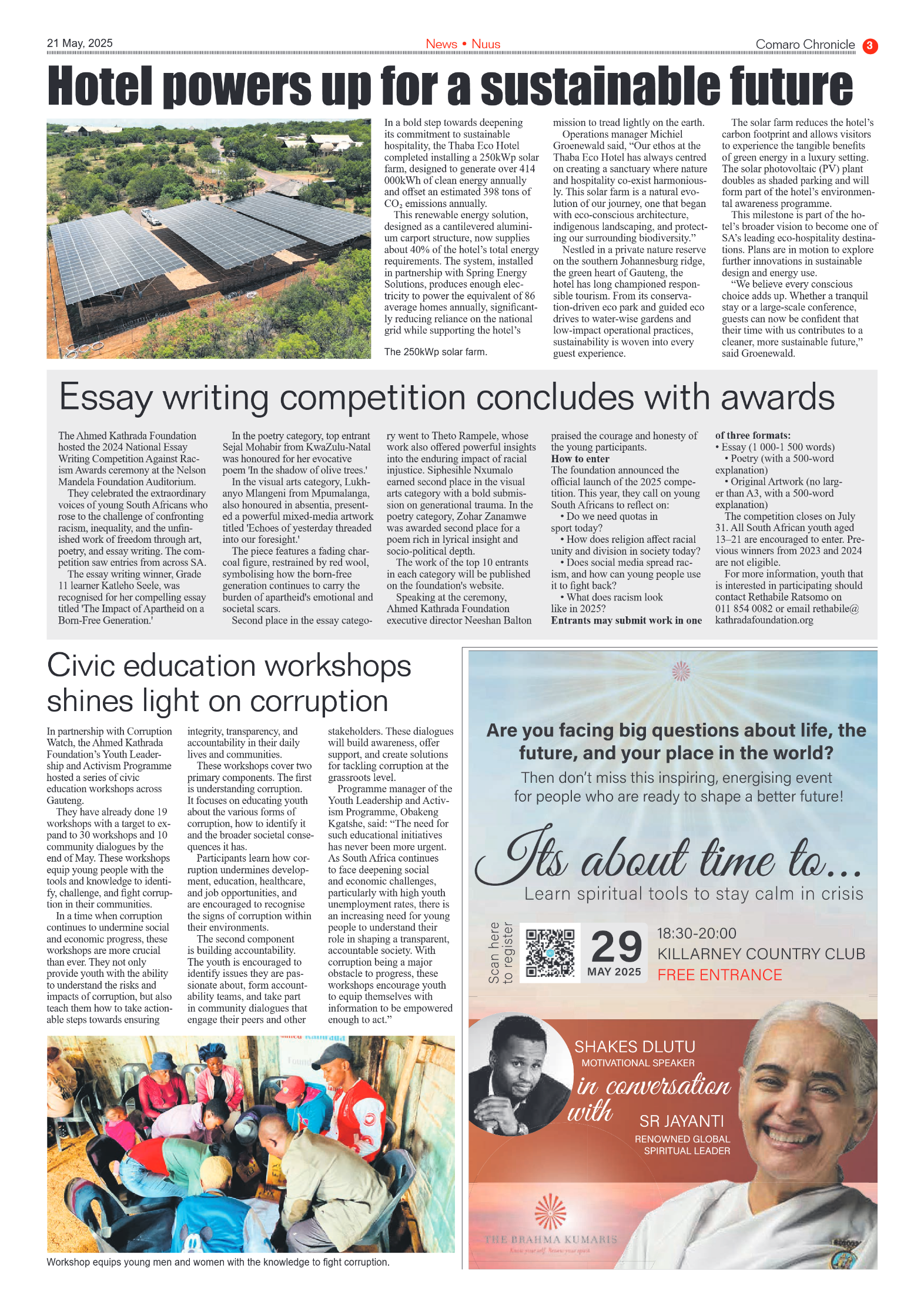 Comaro Chronicle 21 May 2025 page 3