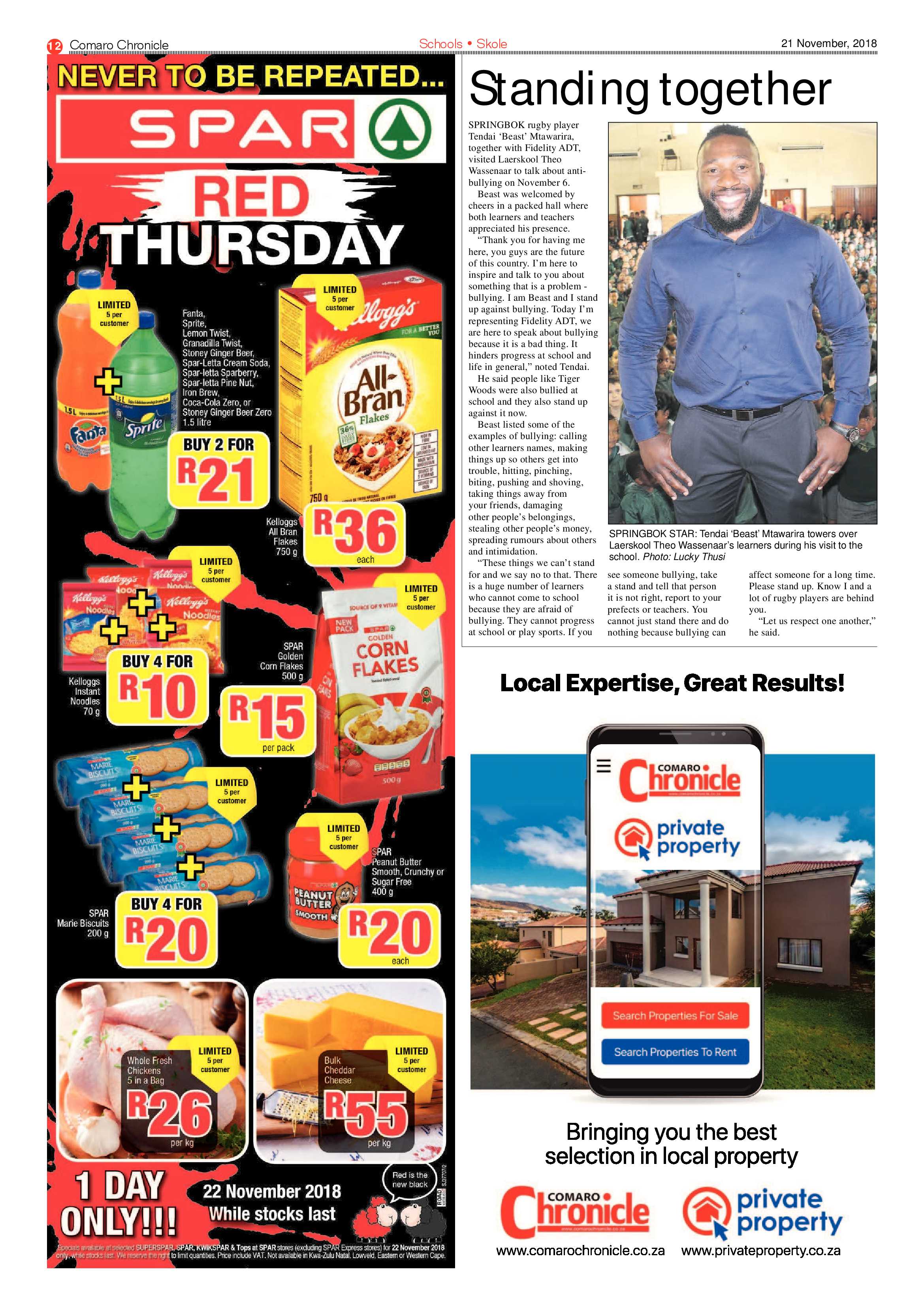Comaro Chronicle 21 November 2018 page 12