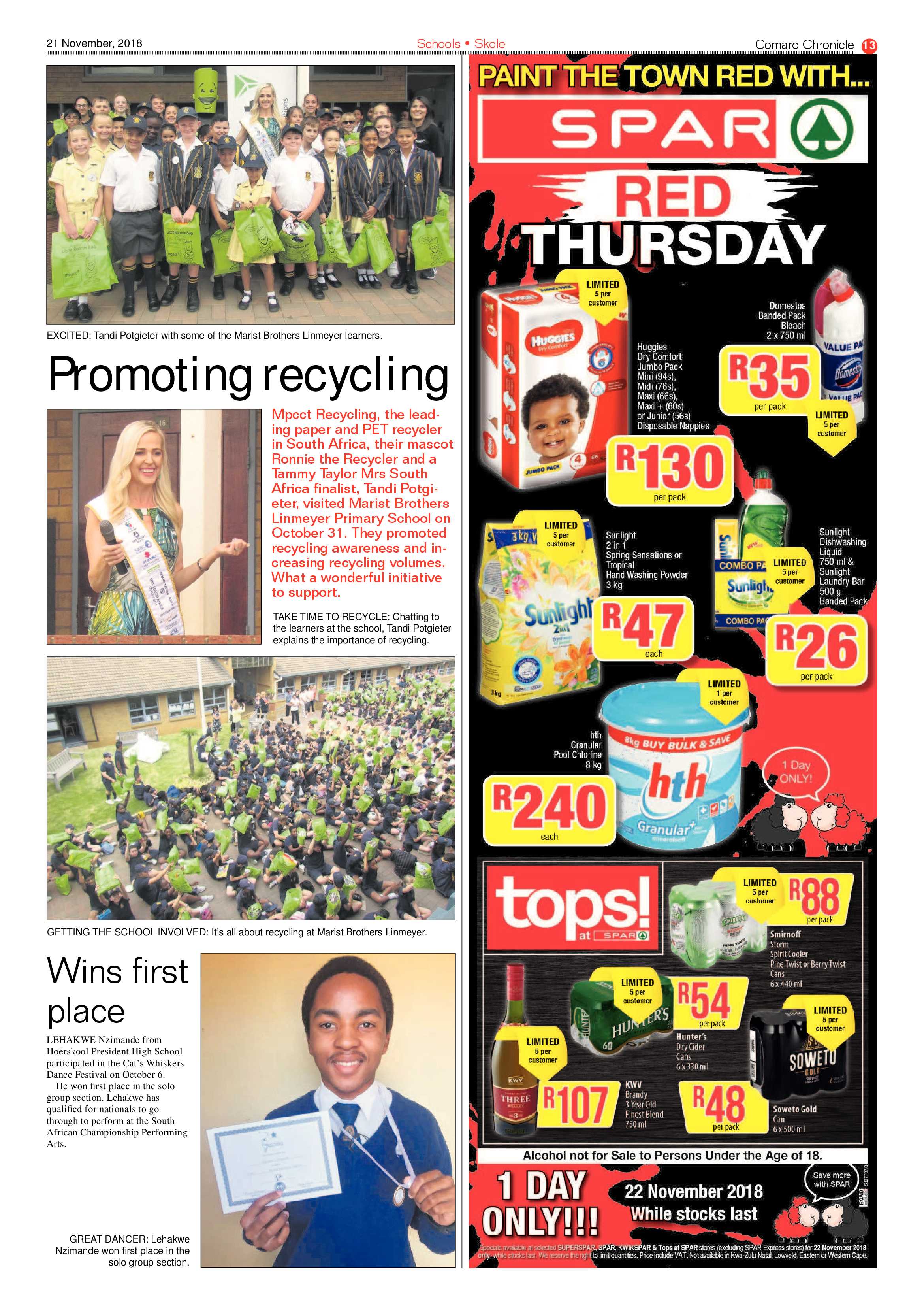 Comaro Chronicle 21 November 2018 page 13