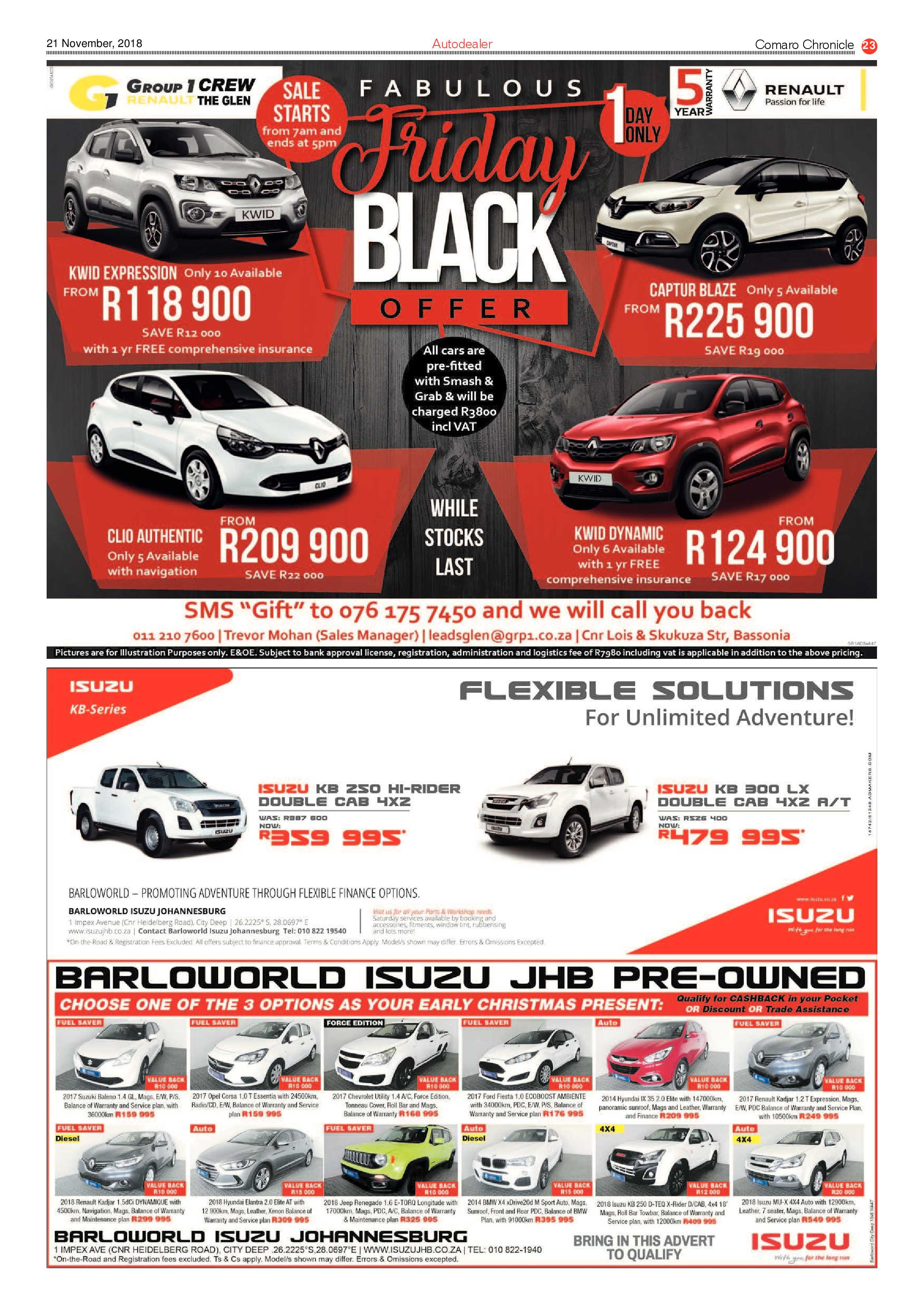 Comaro Chronicle 21 November 2018 page 23