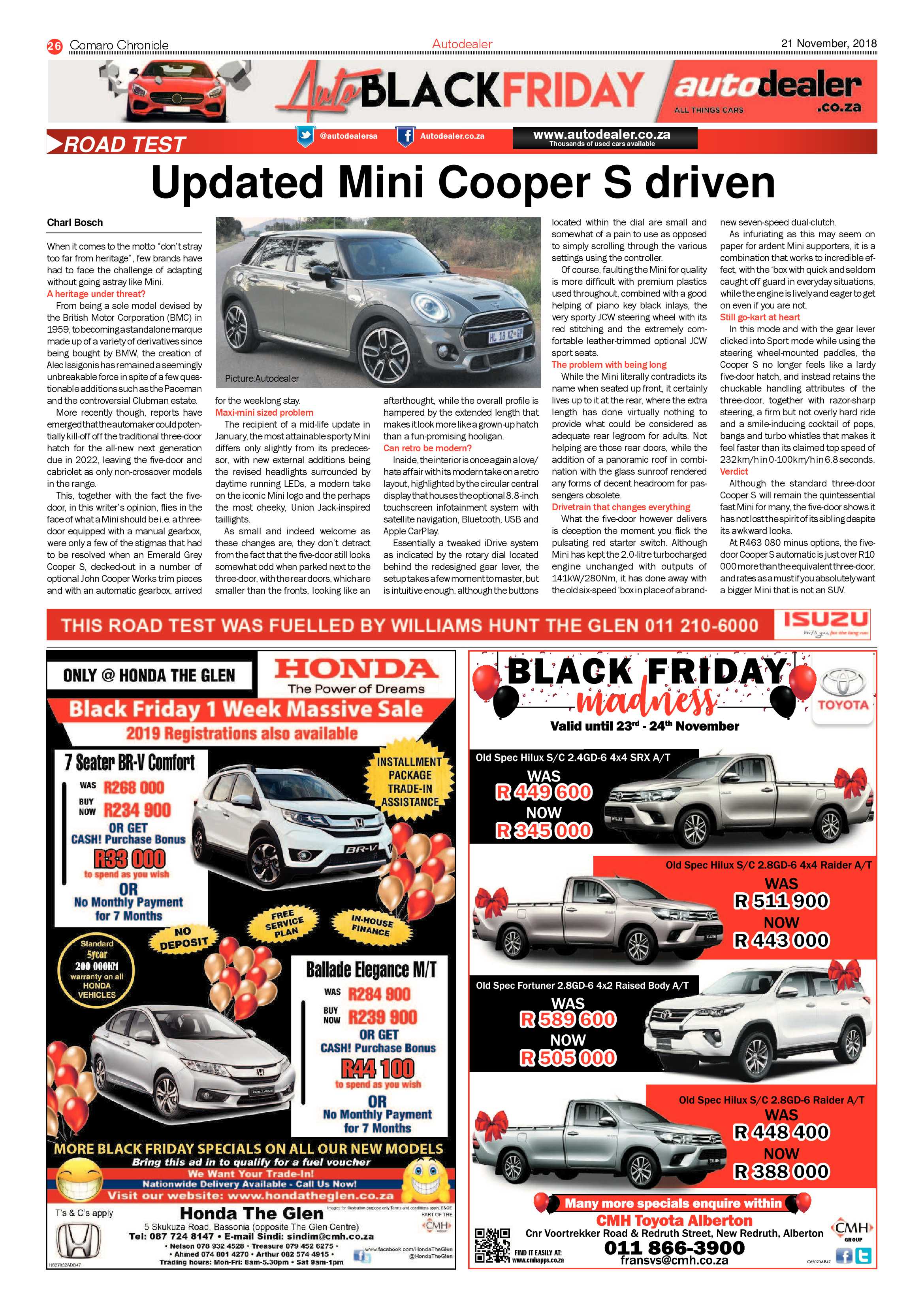Comaro Chronicle 21 November 2018 page 26