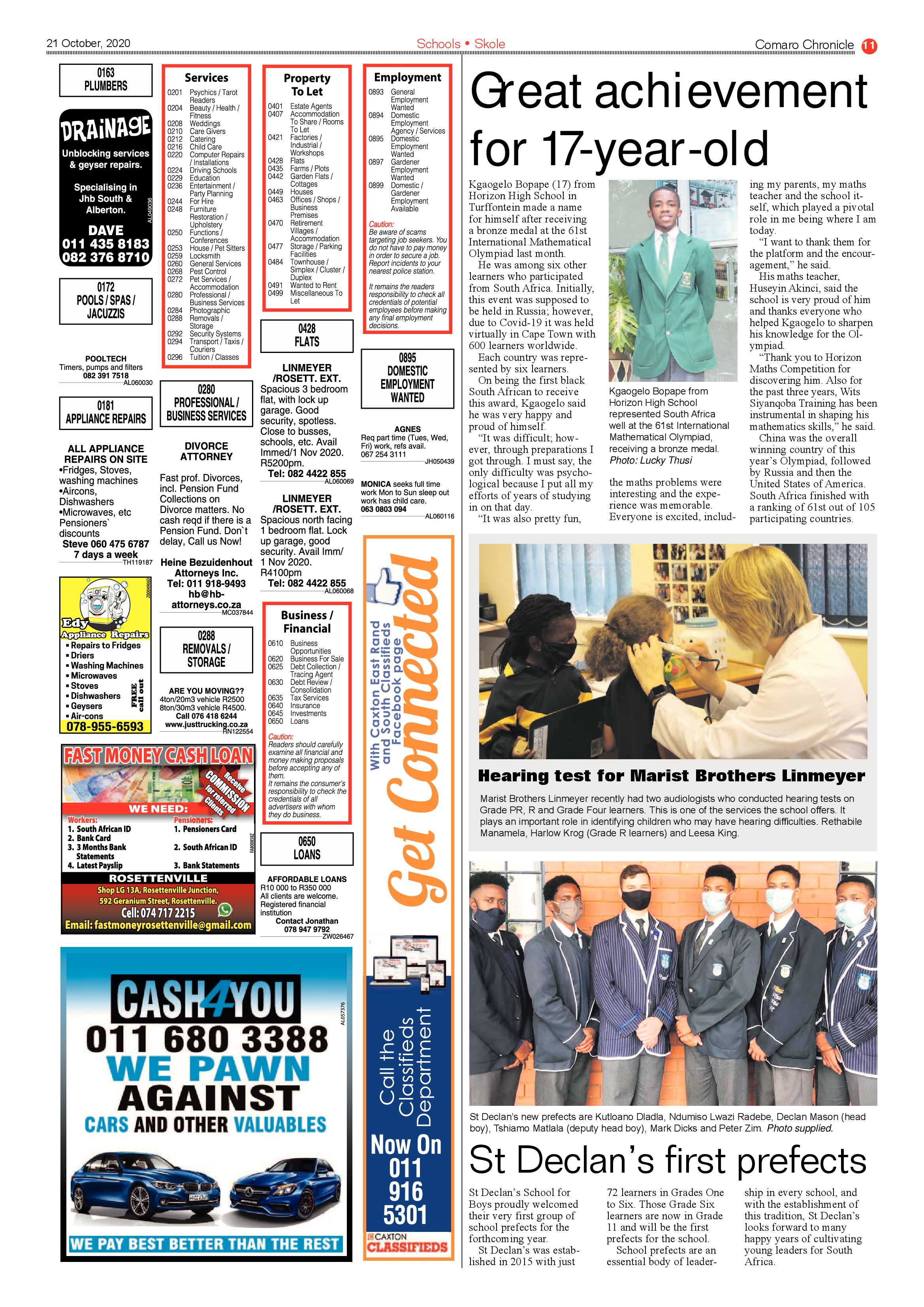 Comaro Chronicle 21 October 2020 page 11