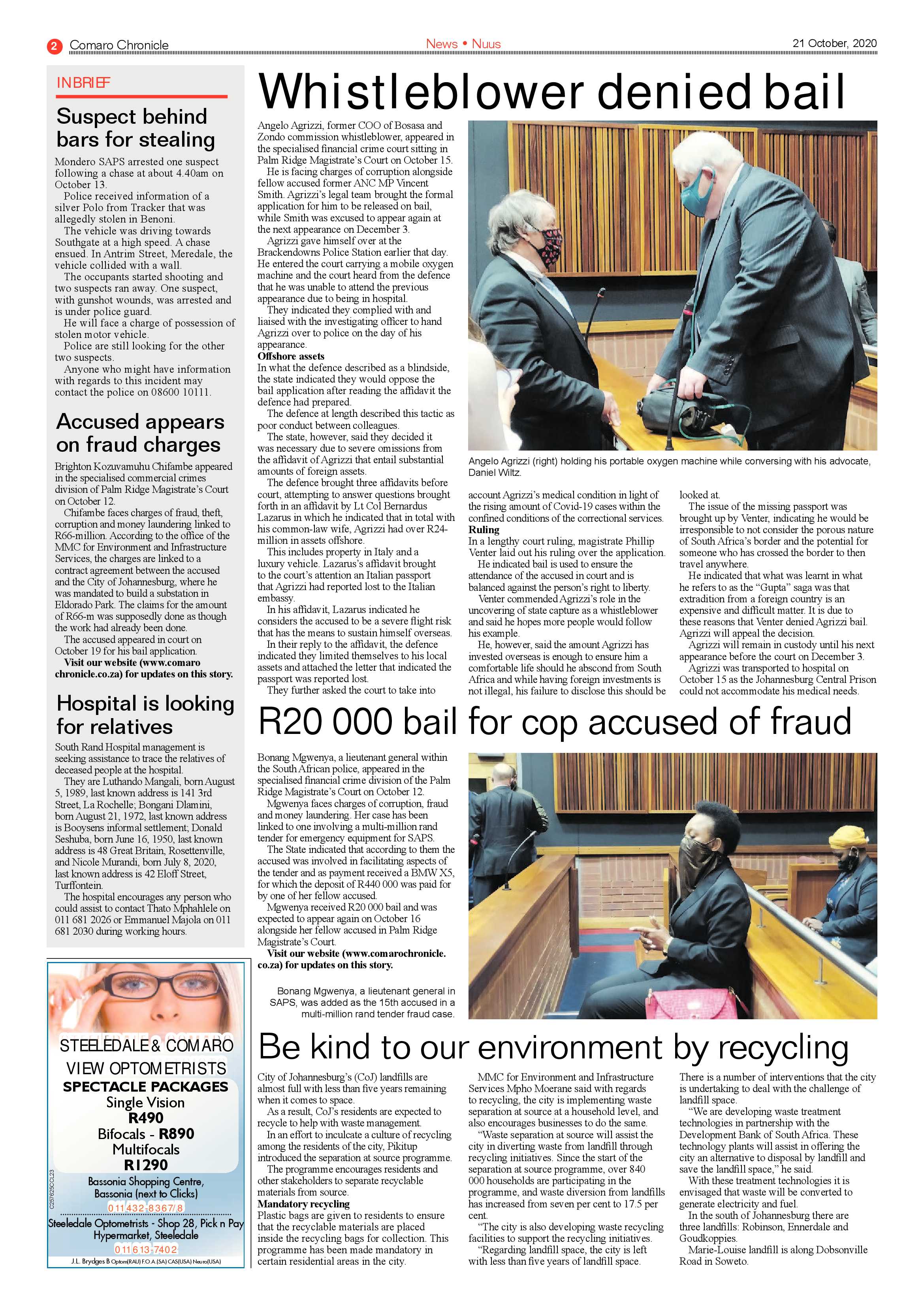 Comaro Chronicle 21 October 2020 page 2