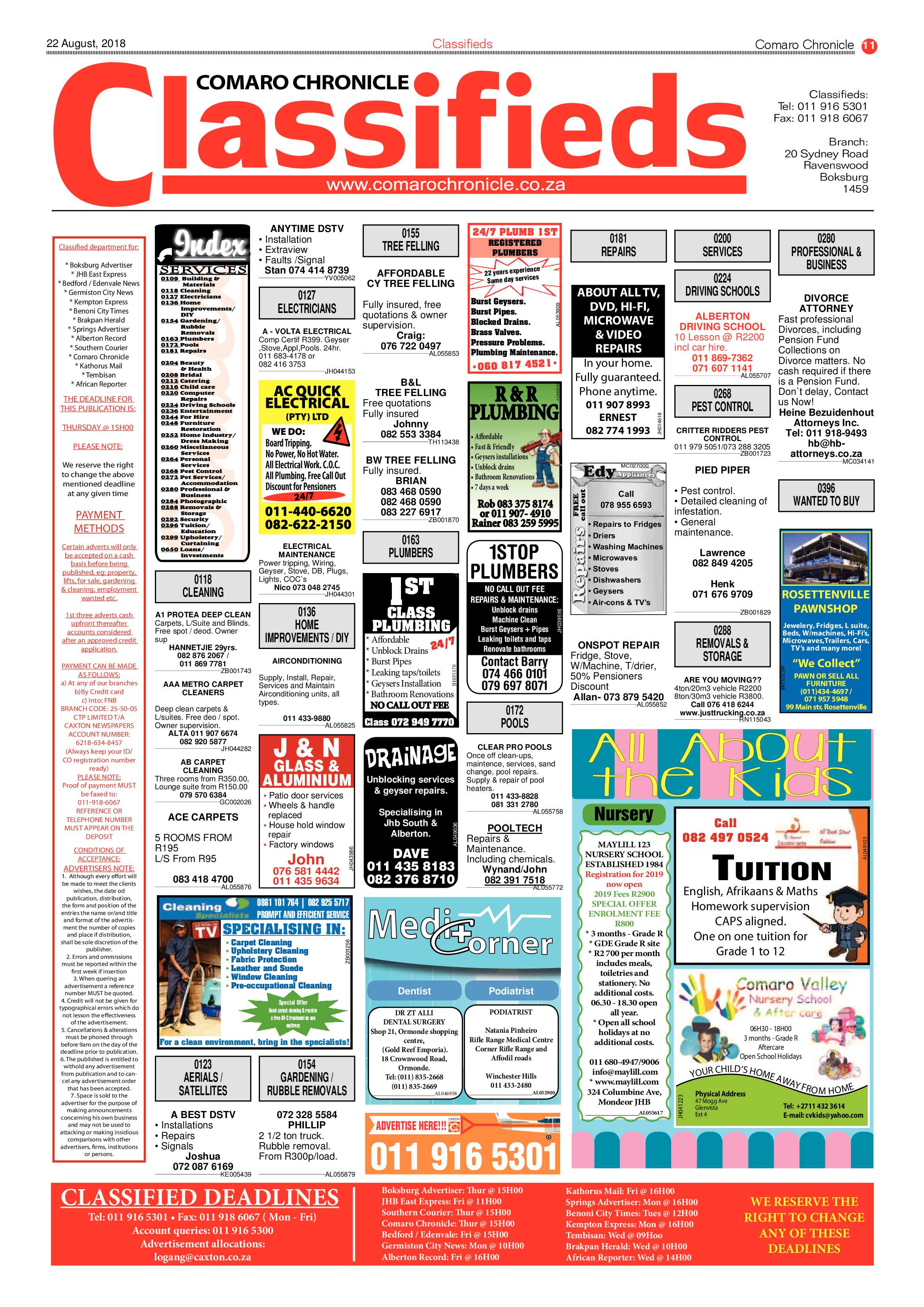 Comaro Chronicle 22 August 2018 page 11