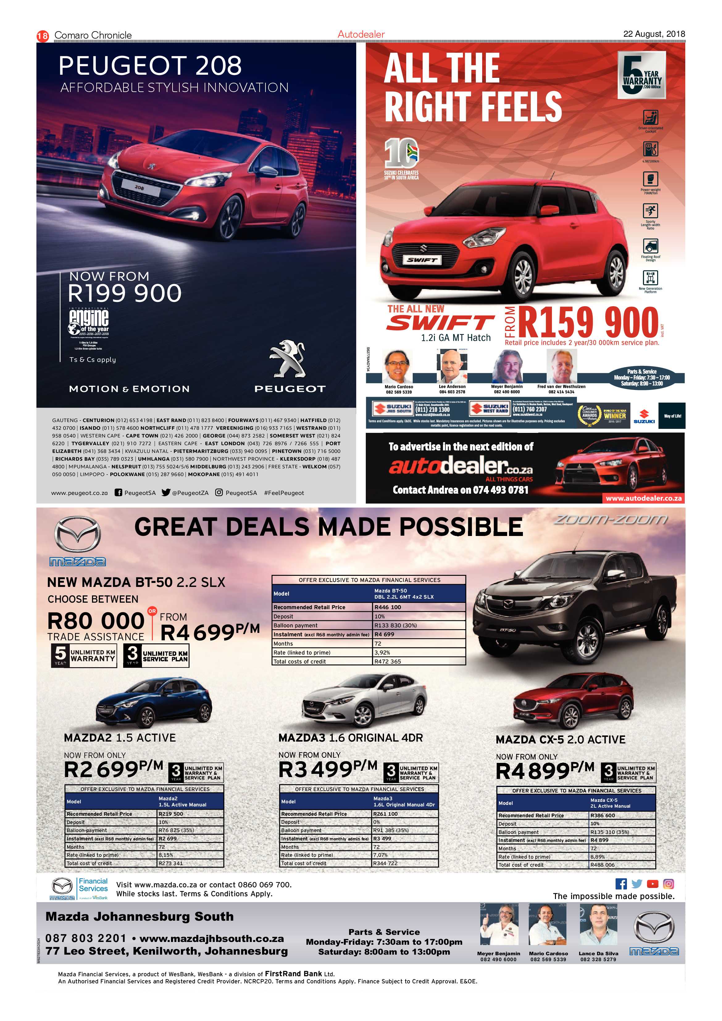 Comaro Chronicle 22 August 2018 page 18