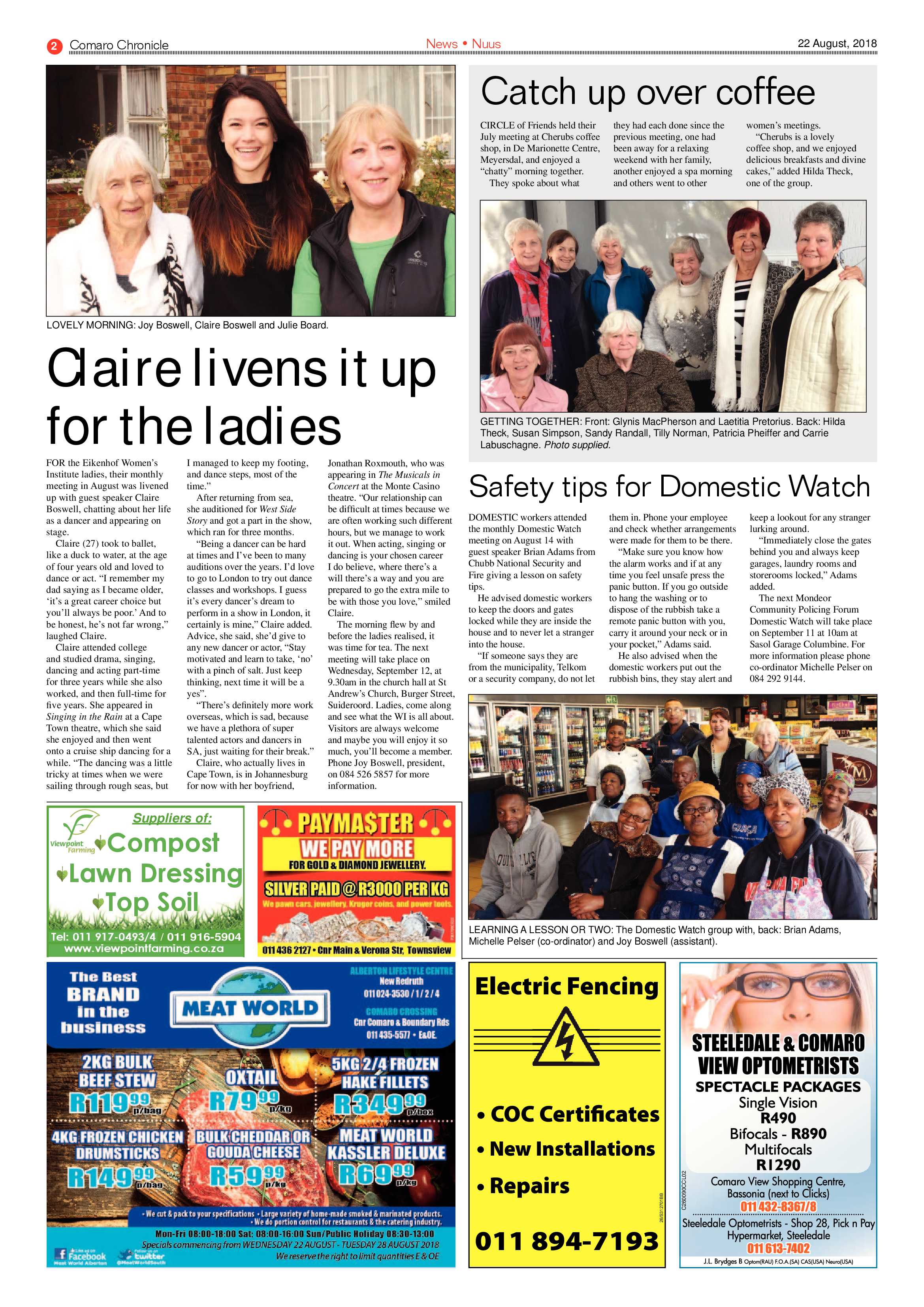 Comaro Chronicle 22 August 2018 page 2