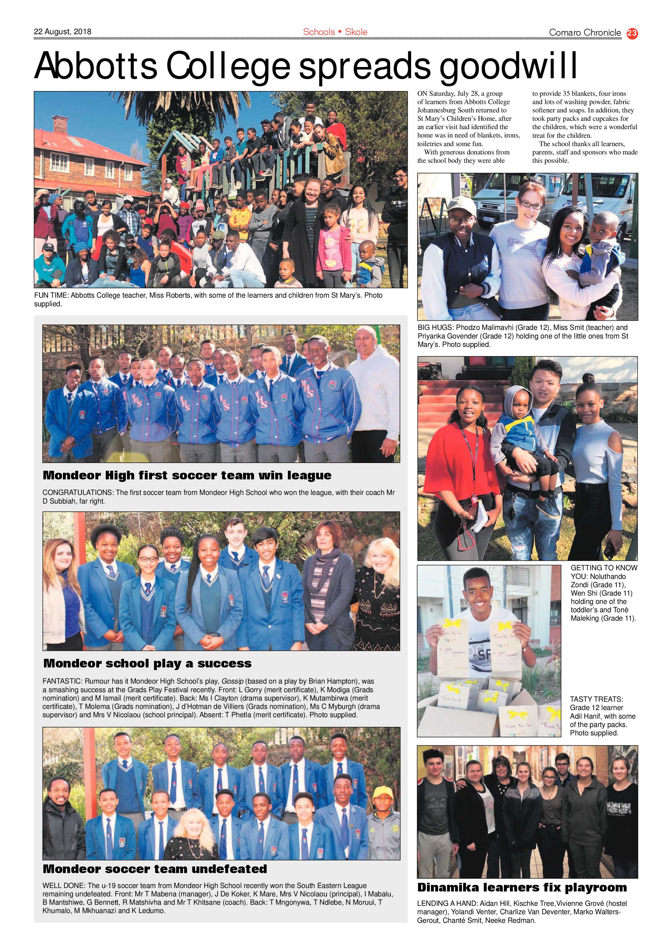 Comaro Chronicle 22 August 2018 page 23