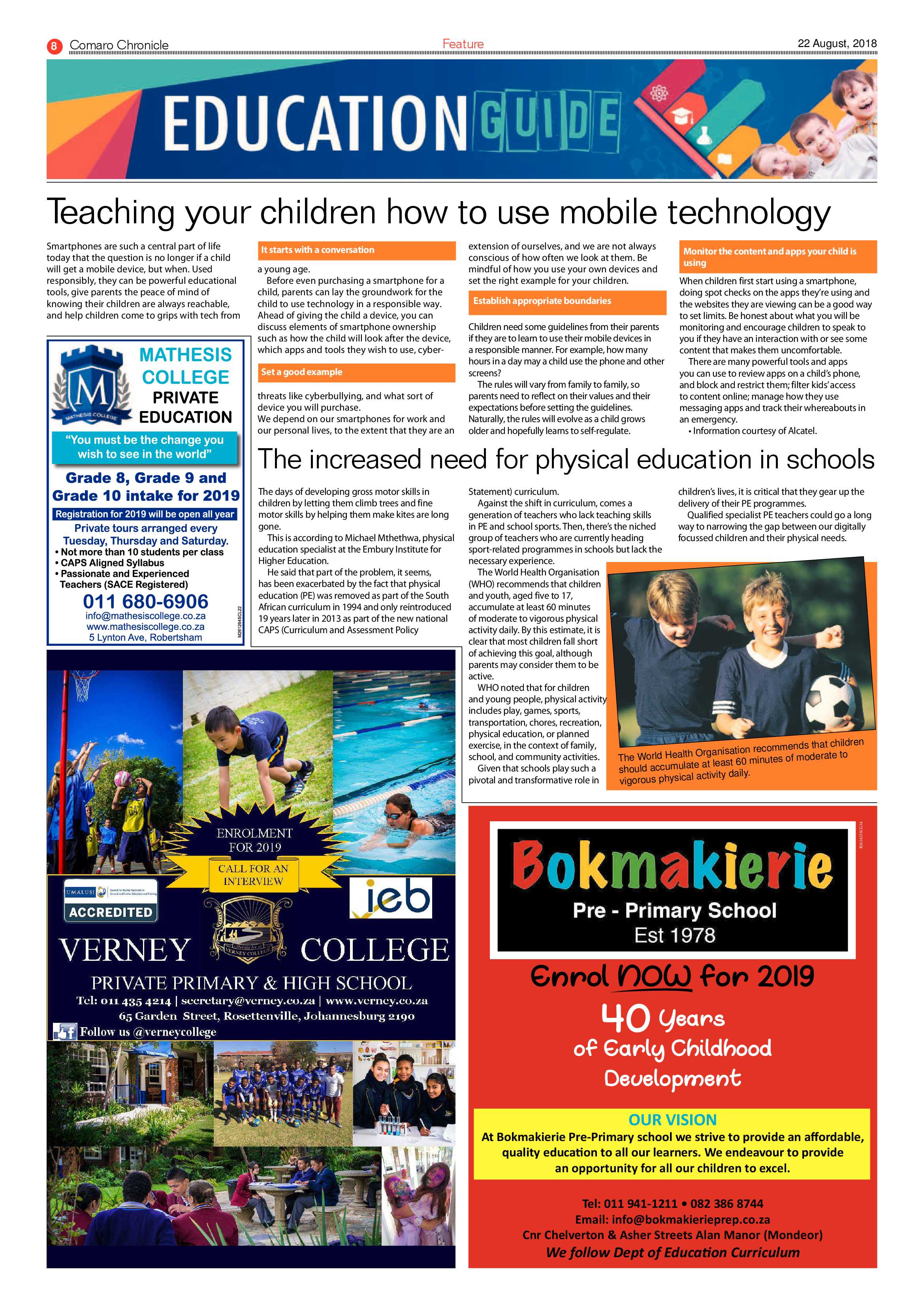 Comaro Chronicle 22 August 2018 page 8