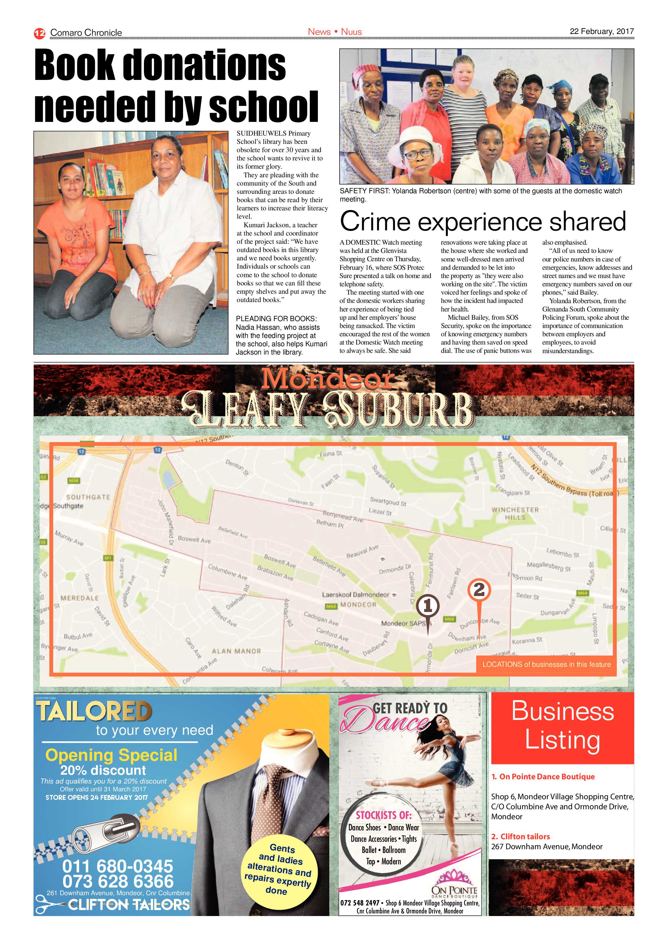 Comaro Chronicle 22 February 2017 page 12