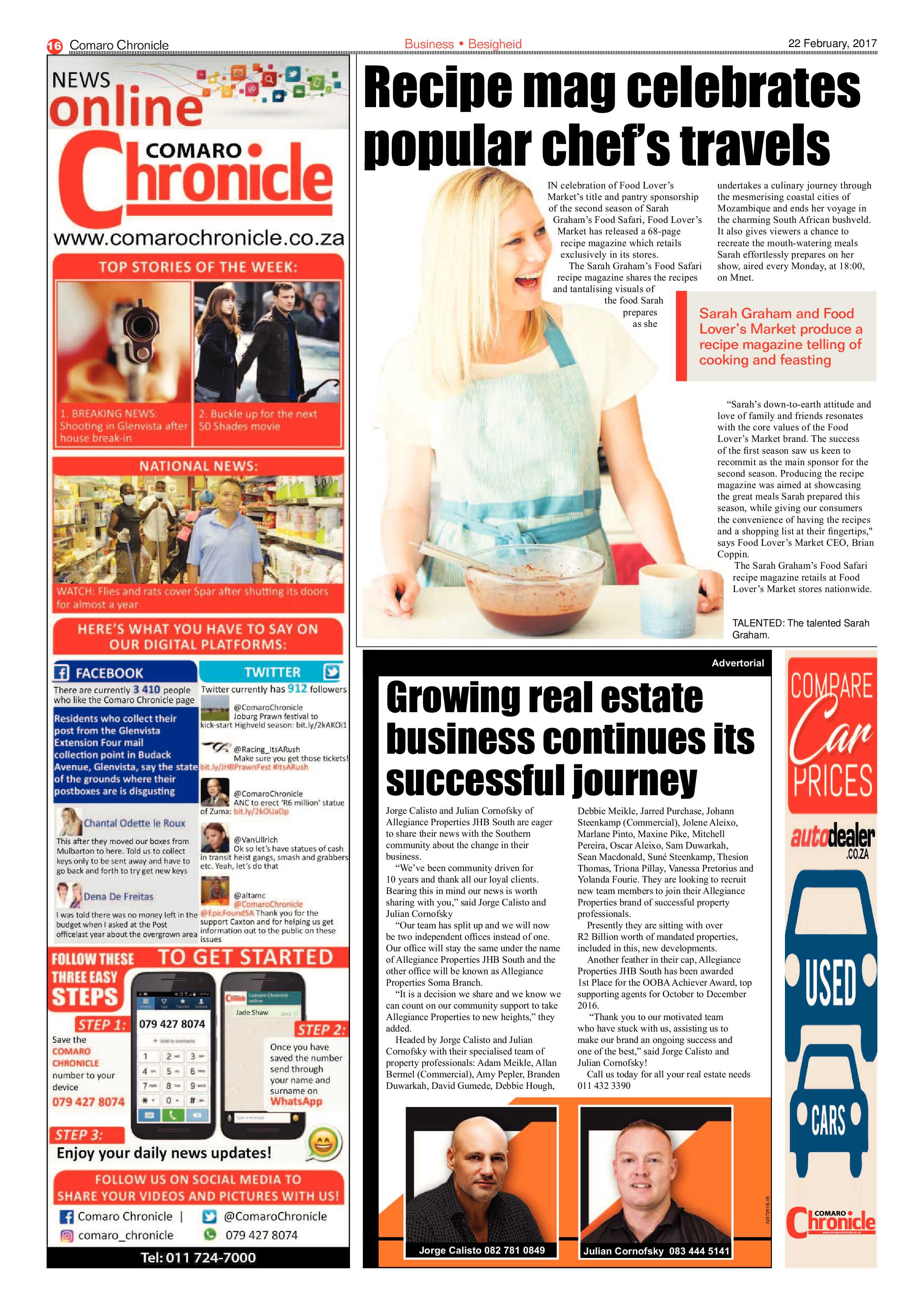 Comaro Chronicle 22 February 2017 page 16