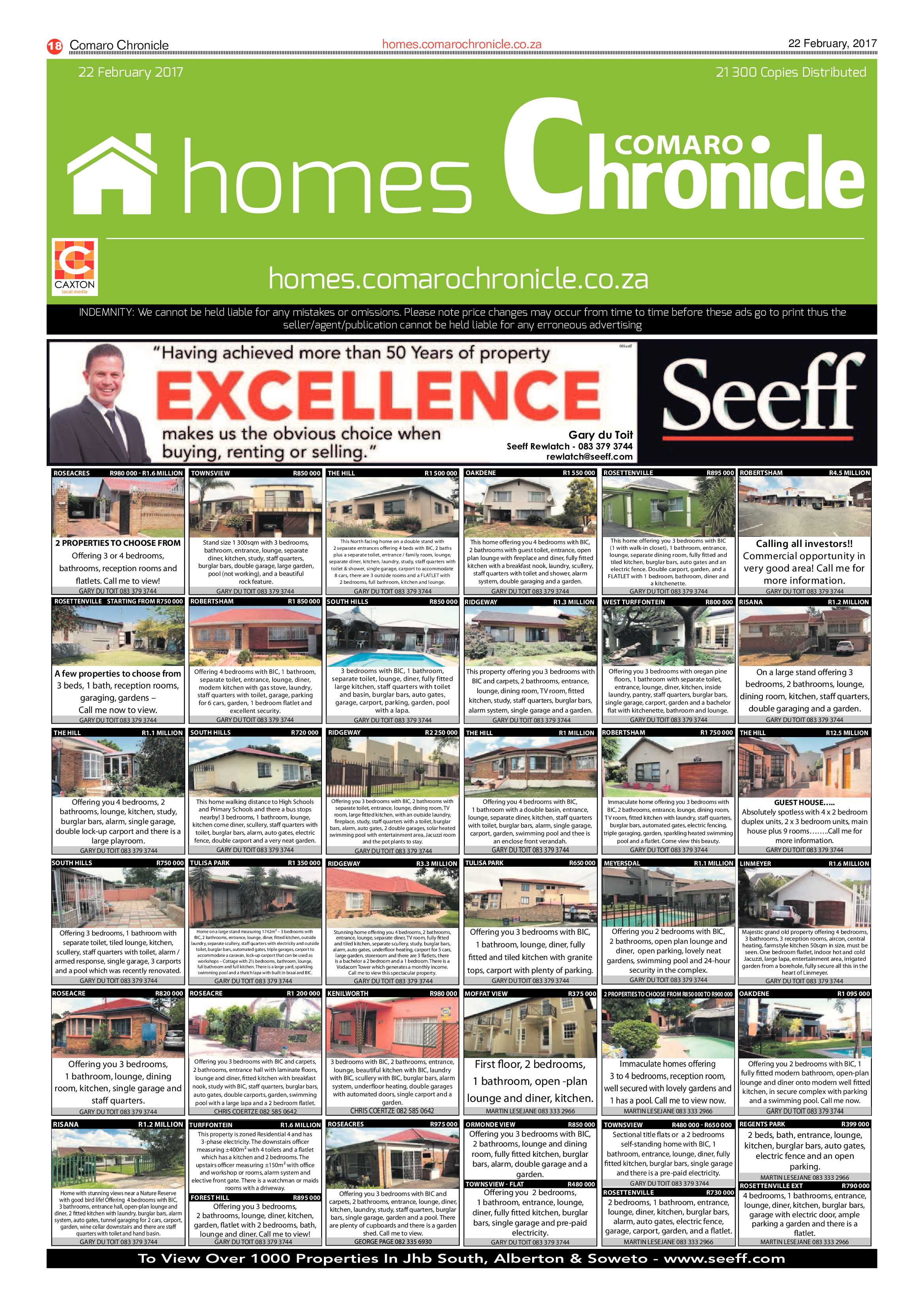 Comaro Chronicle 22 February 2017 page 18