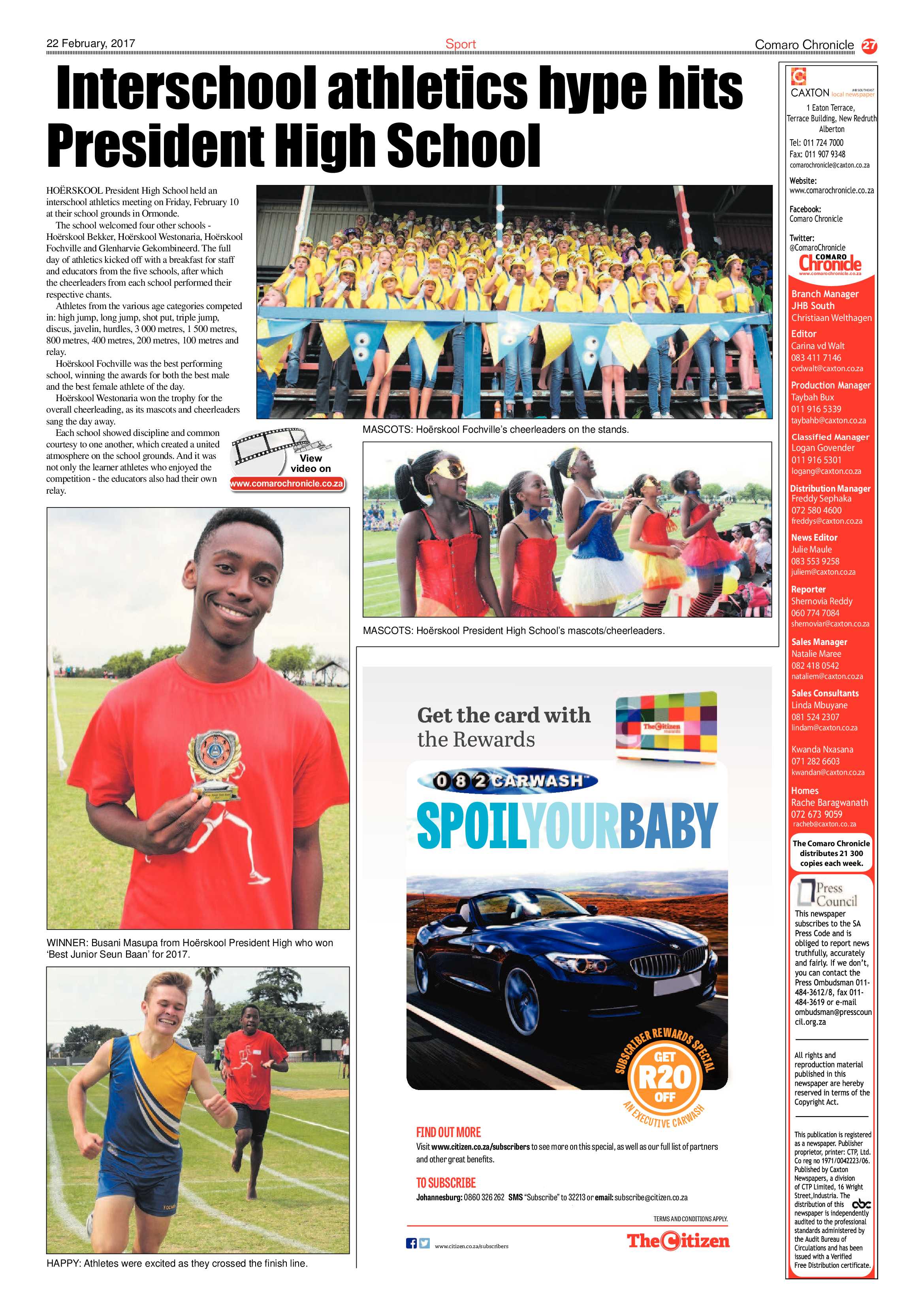 Comaro Chronicle 22 February 2017 page 27