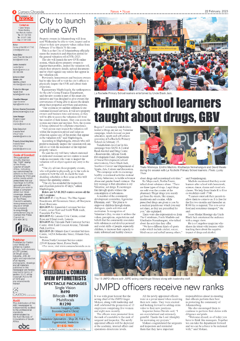 Comaro Chronicle 22 February 2023 page 2