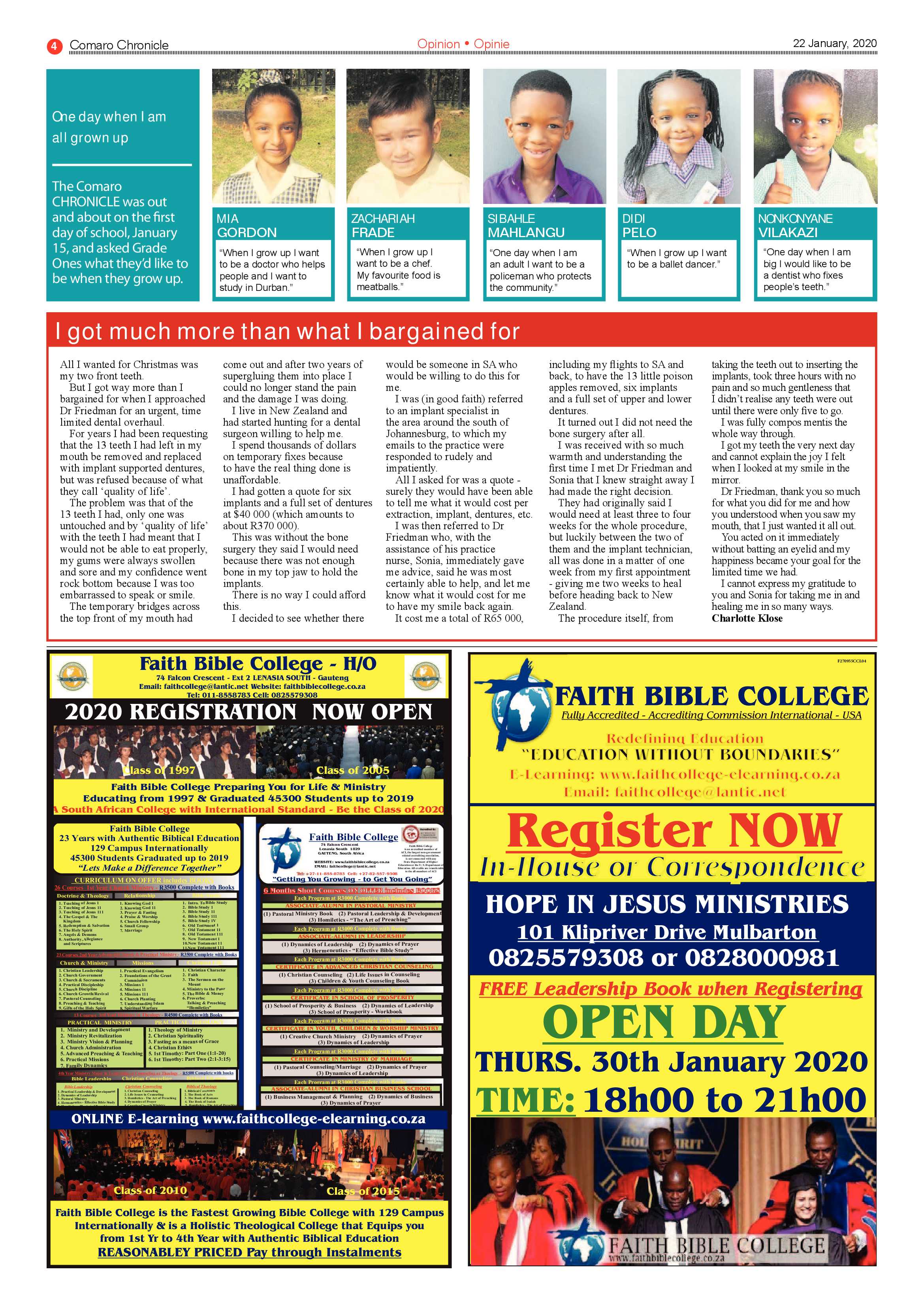 Comaro Chronicle 22 January 2020 page 4