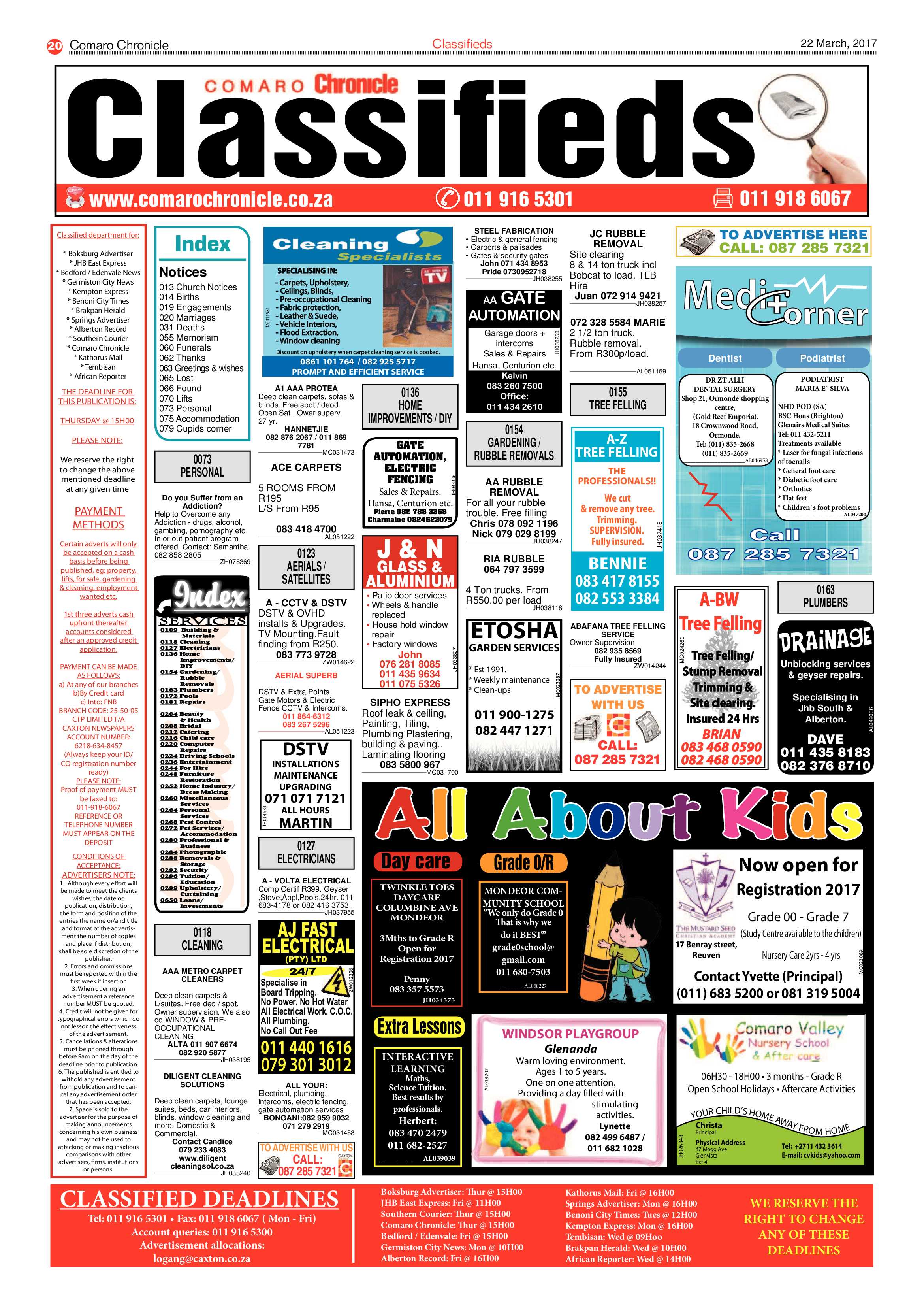 Comaro Chronicle 22 March 2017 page 20