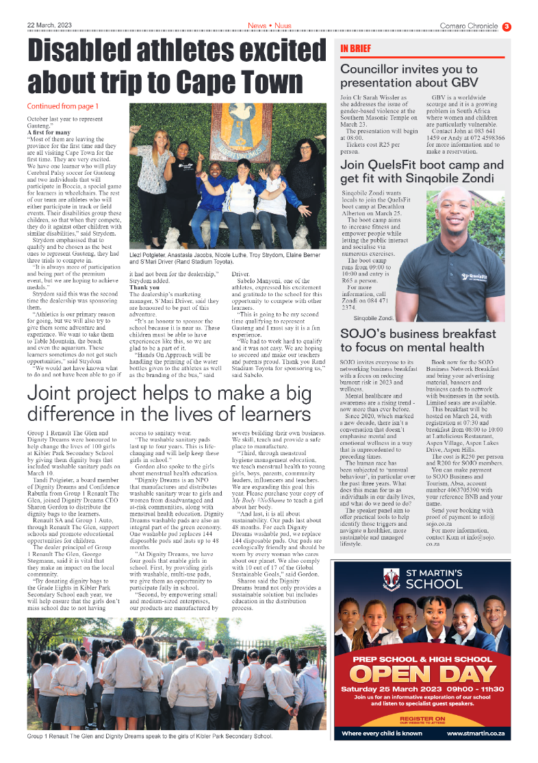 Comaro Chronicle 22 March 2023 page 3