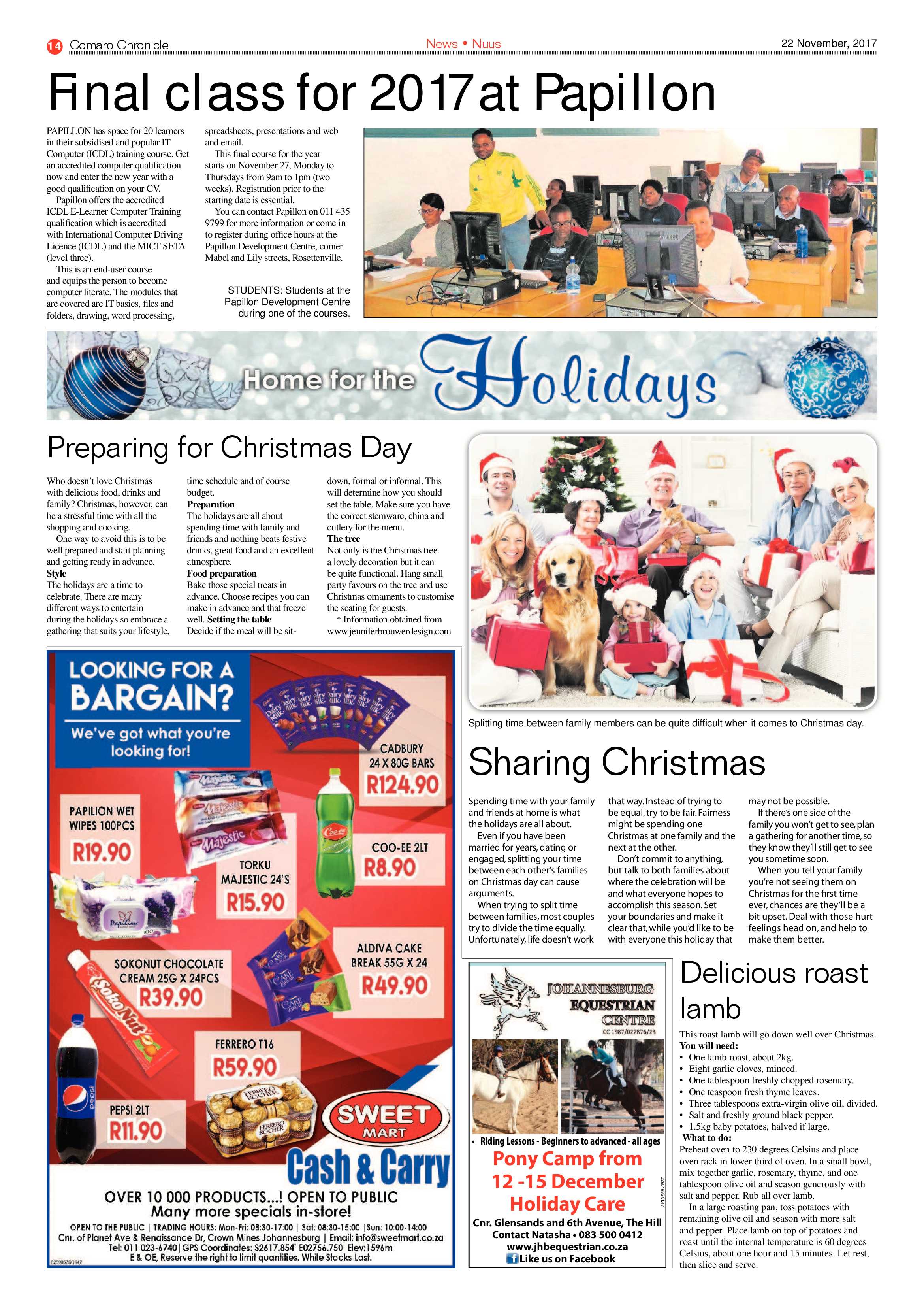 Comaro Chronicle 22 November 2017 page 14