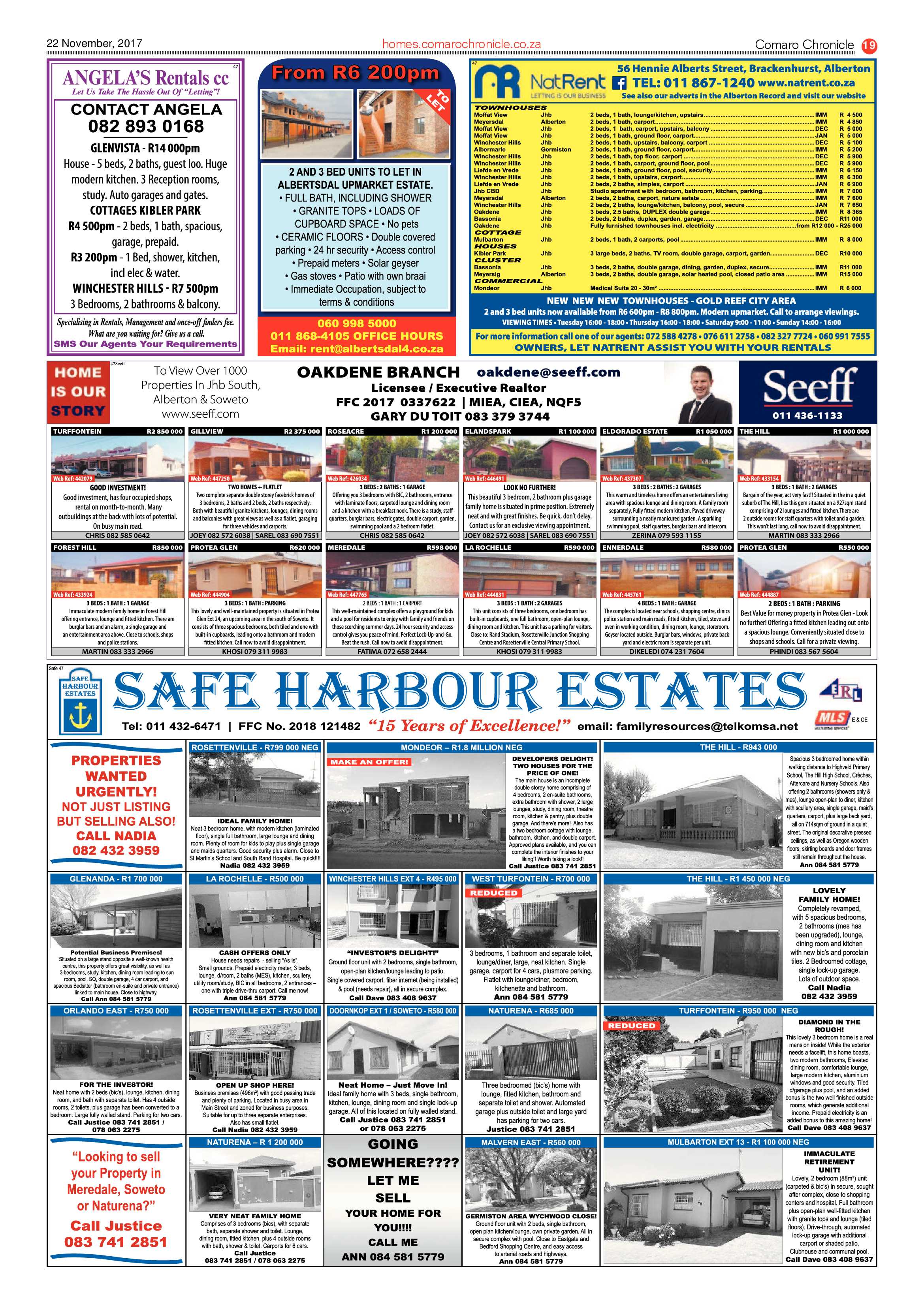 Comaro Chronicle 22 November 2017 page 19