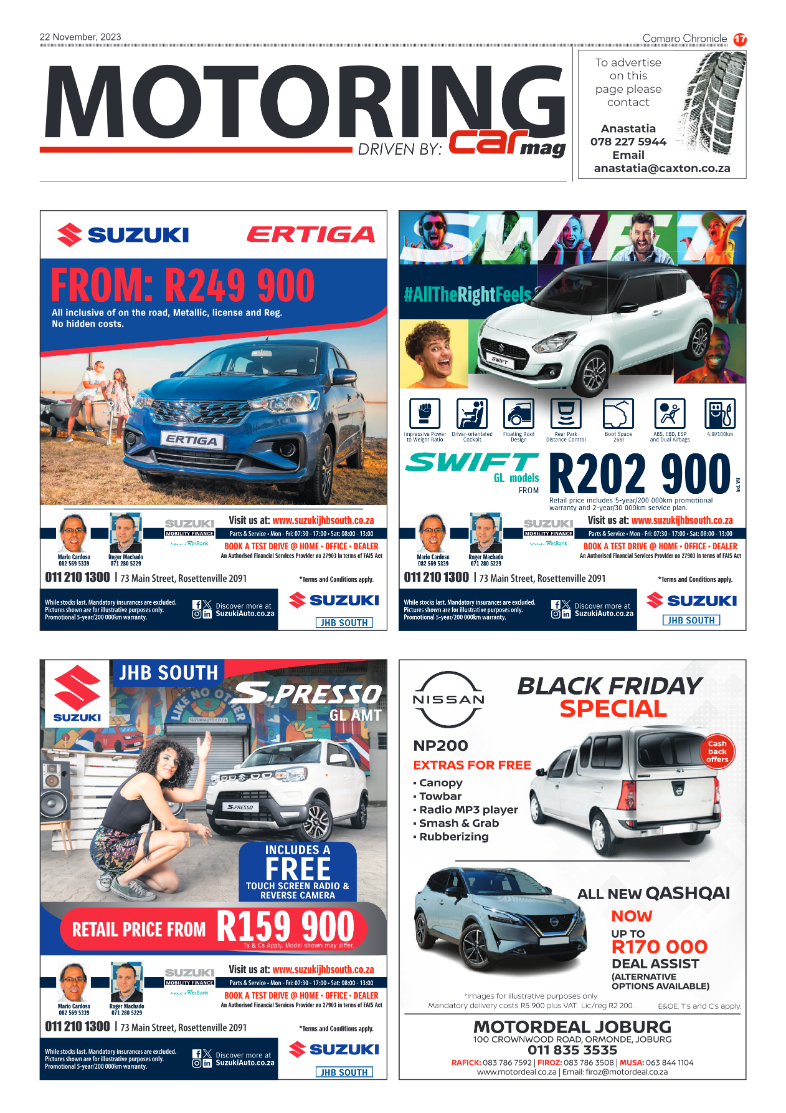 Comaro Chronicle 22 November 2023 page 17