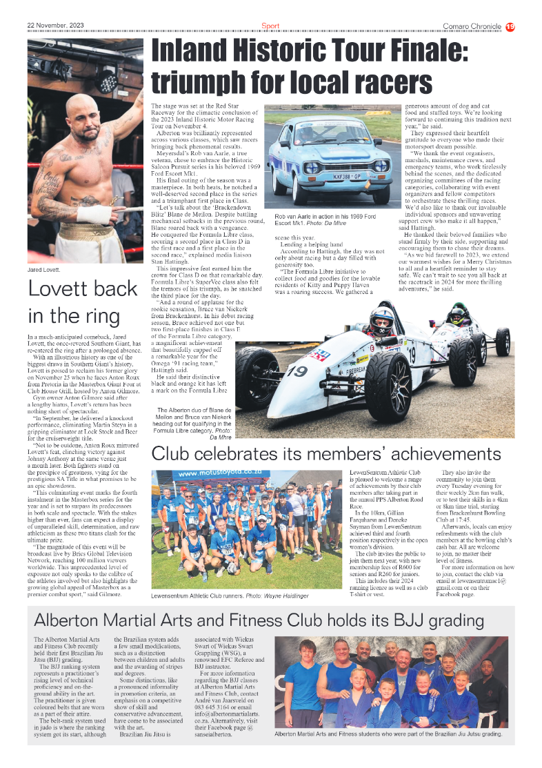 Comaro Chronicle 22 November 2023 page 19