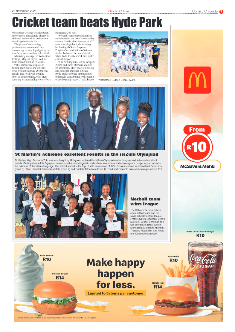 Comaro Chronicle 22 November 2023 page 7