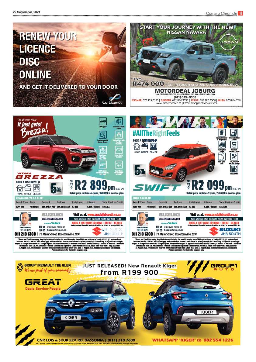 Comaro Chronicle 22 September 2021 page 13