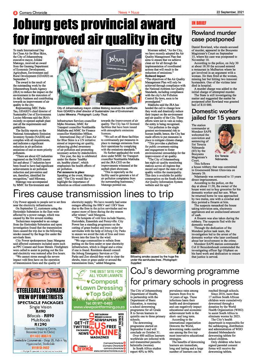 Comaro Chronicle 22 September 2021 page 2