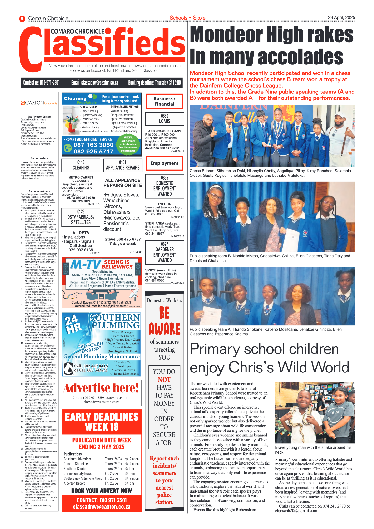 Comaro Chronicle 23 April_2025 page 6