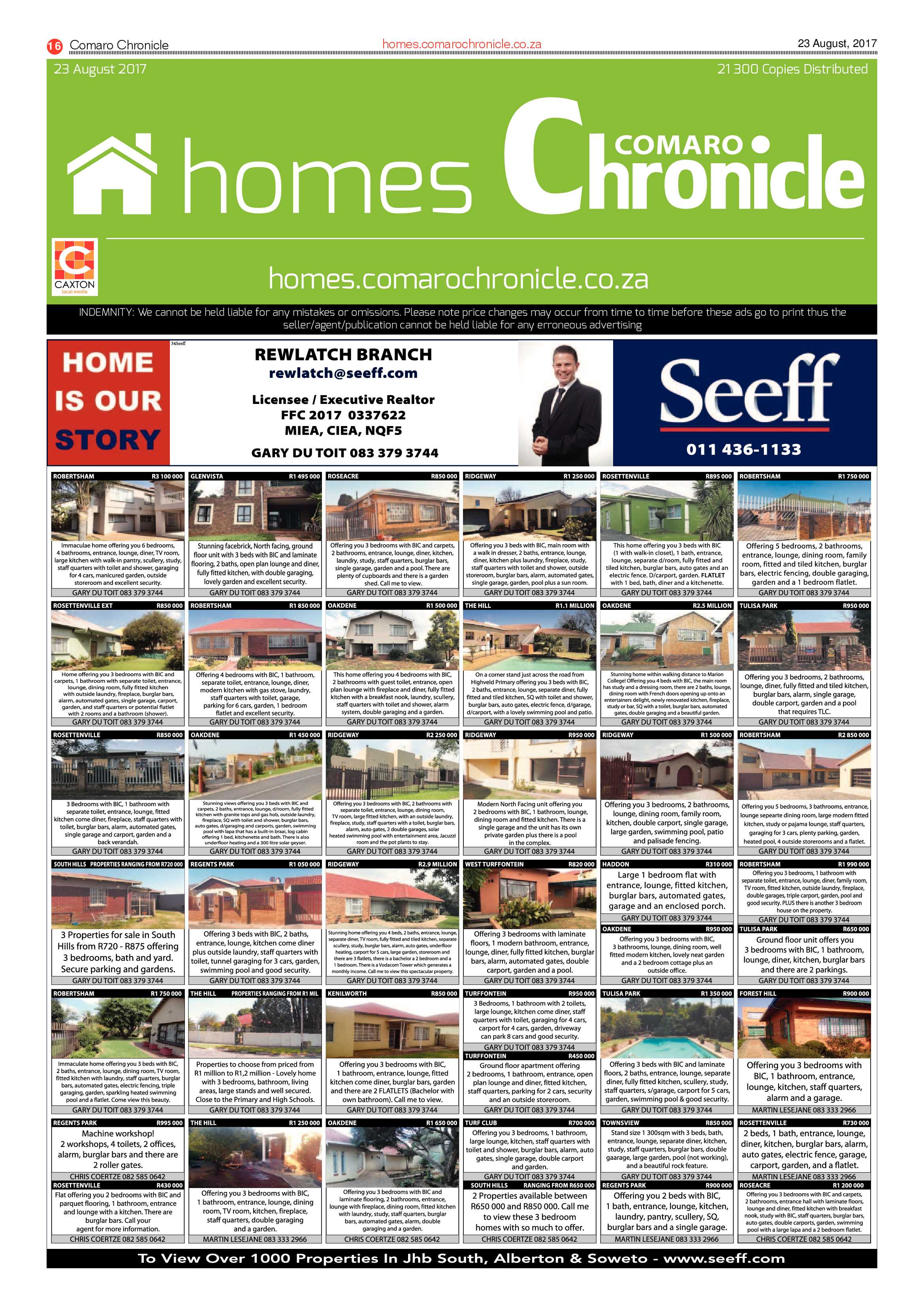 Comaro Chronicle 23 August 2017 page 16