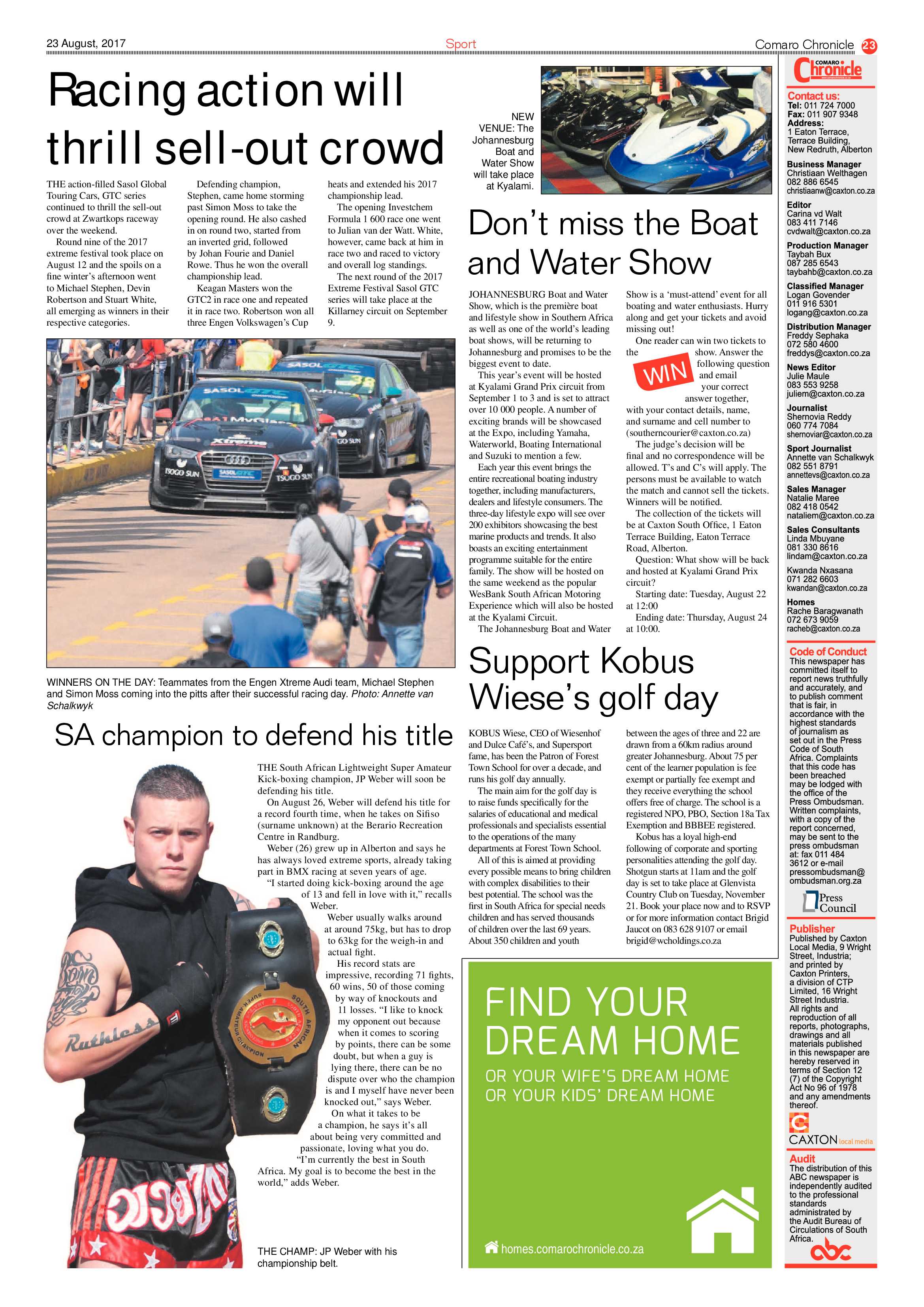 Comaro Chronicle 23 August 2017 page 23