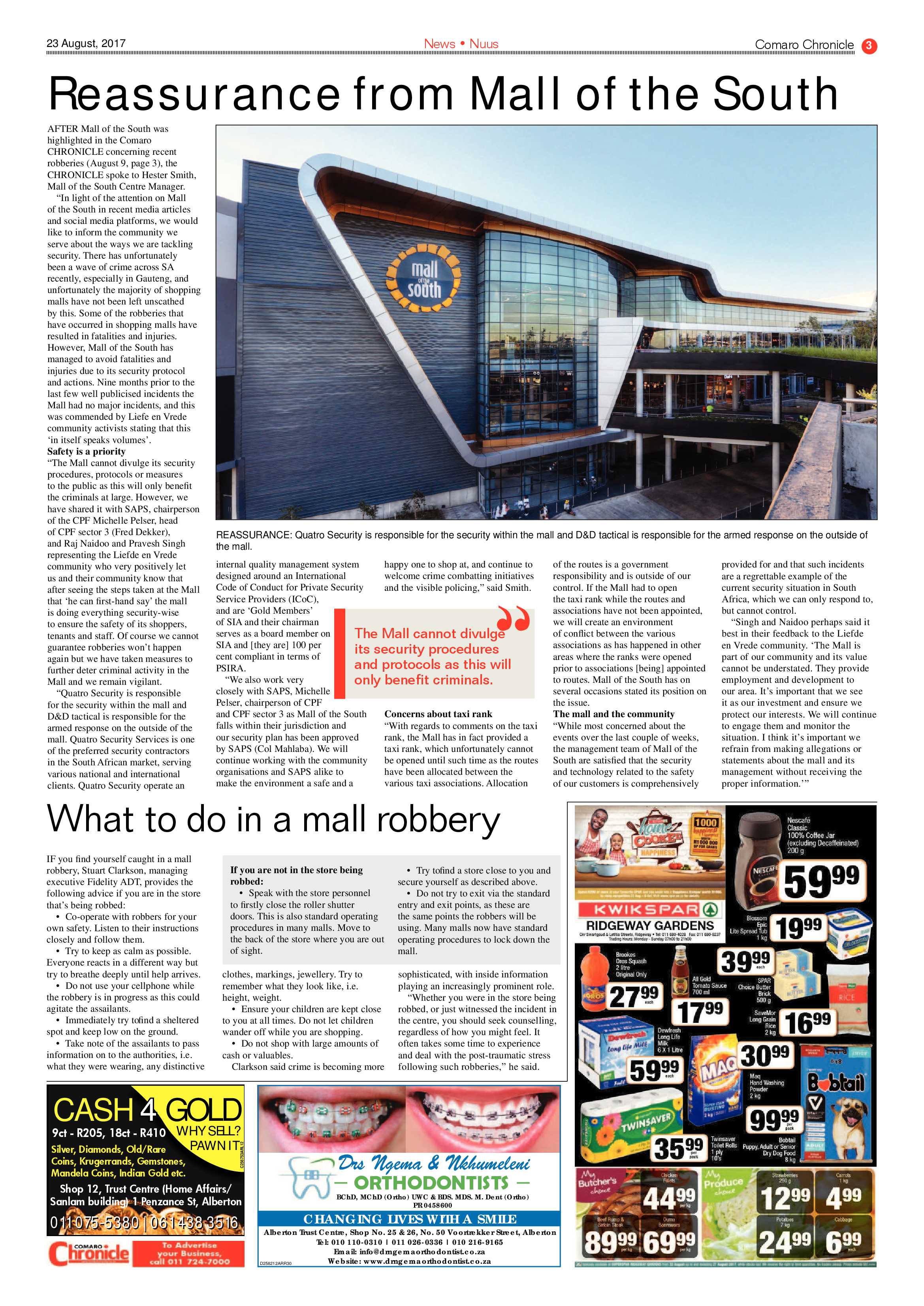 Comaro Chronicle 23 August 2017 page 3