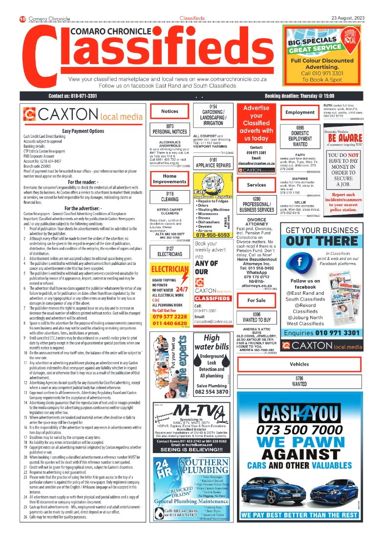 Comaro Chronicle 23 August 2023 page 10