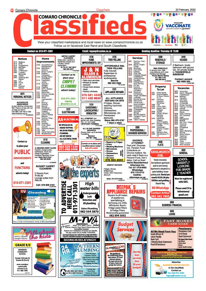 Comaro Chronicle 23 February 2022 page 16