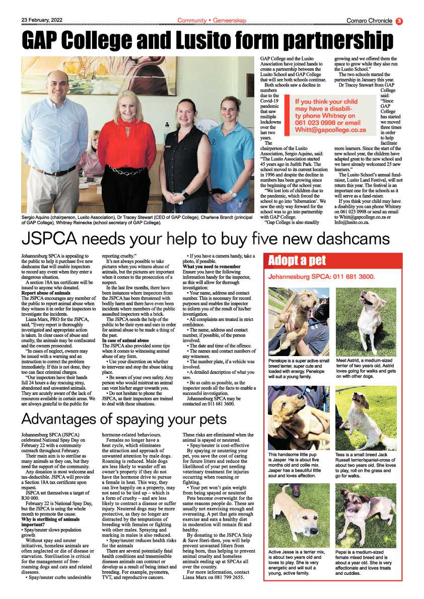 Comaro Chronicle 23 February 2022 page 5