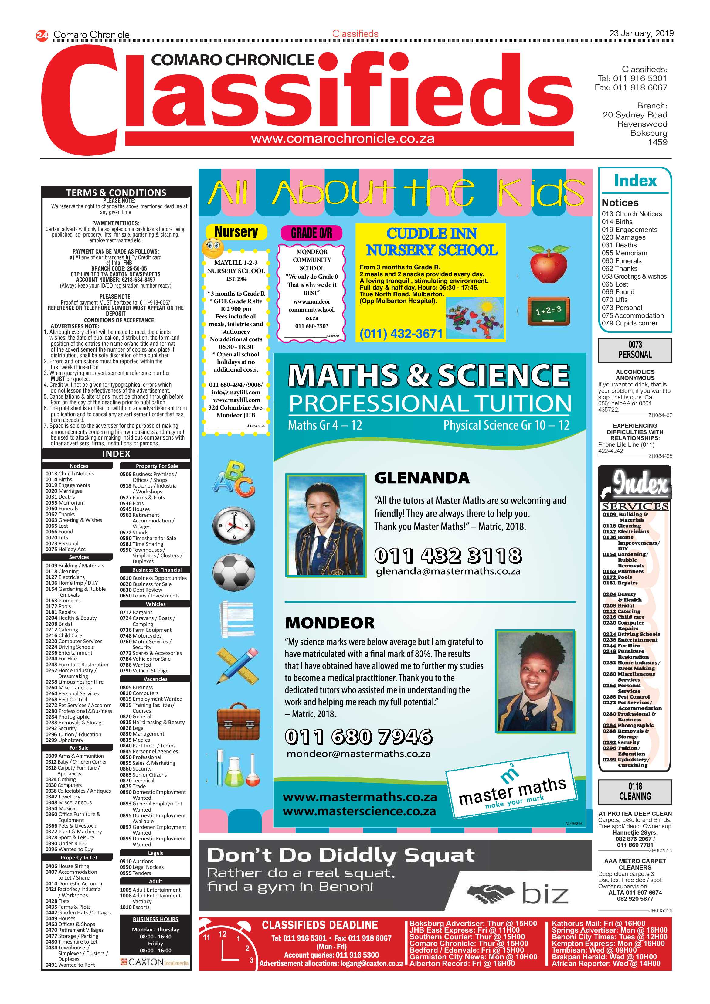 Comaro Chronicle 23 January 2019 page 24