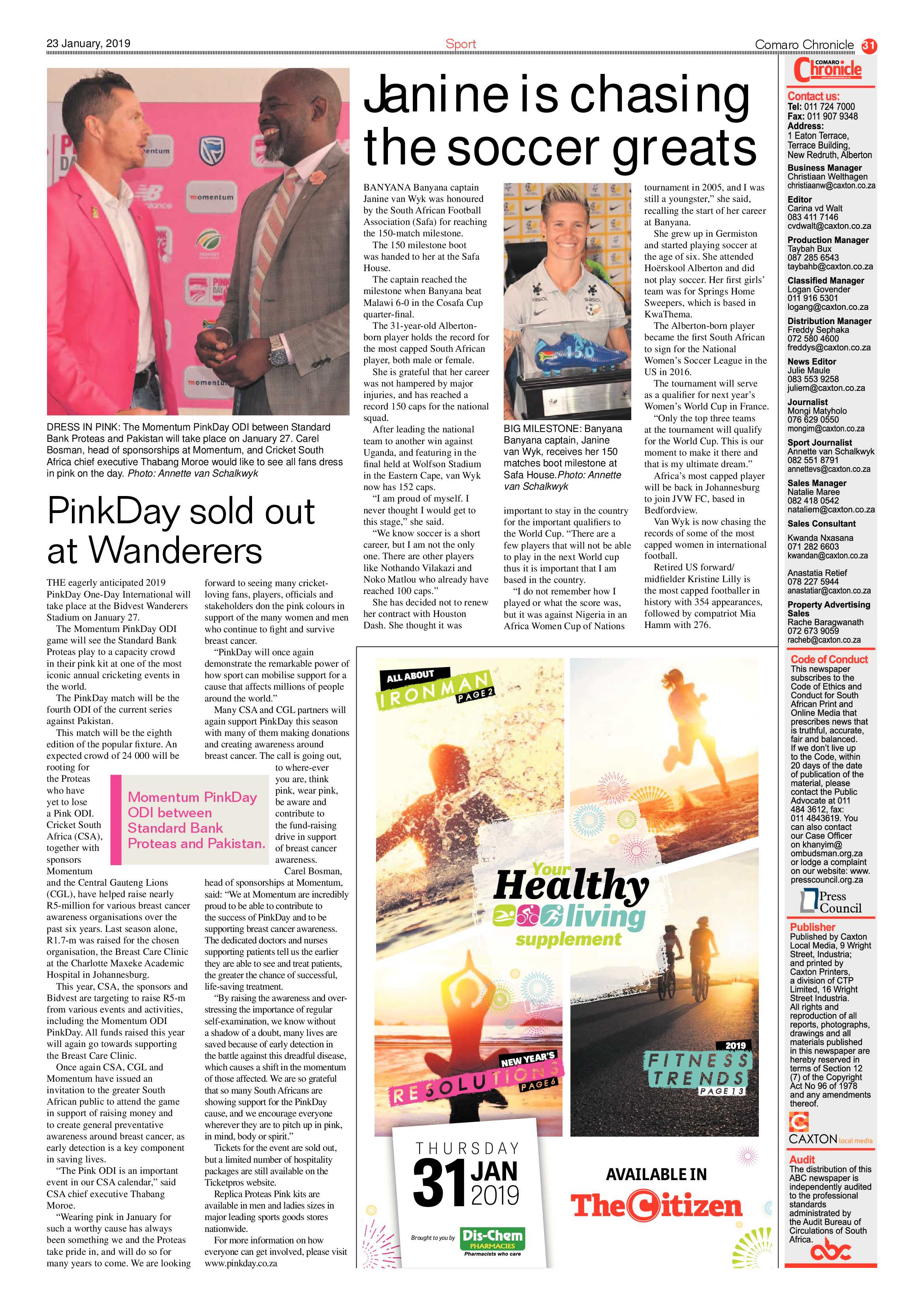 Comaro Chronicle 23 January 2019 page 31