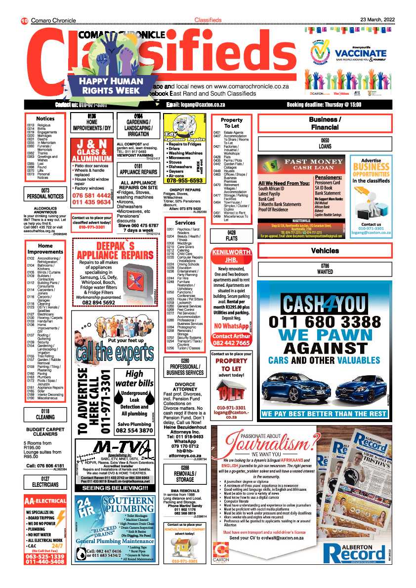 Comaro Chronicle 23 March 2022 page 12