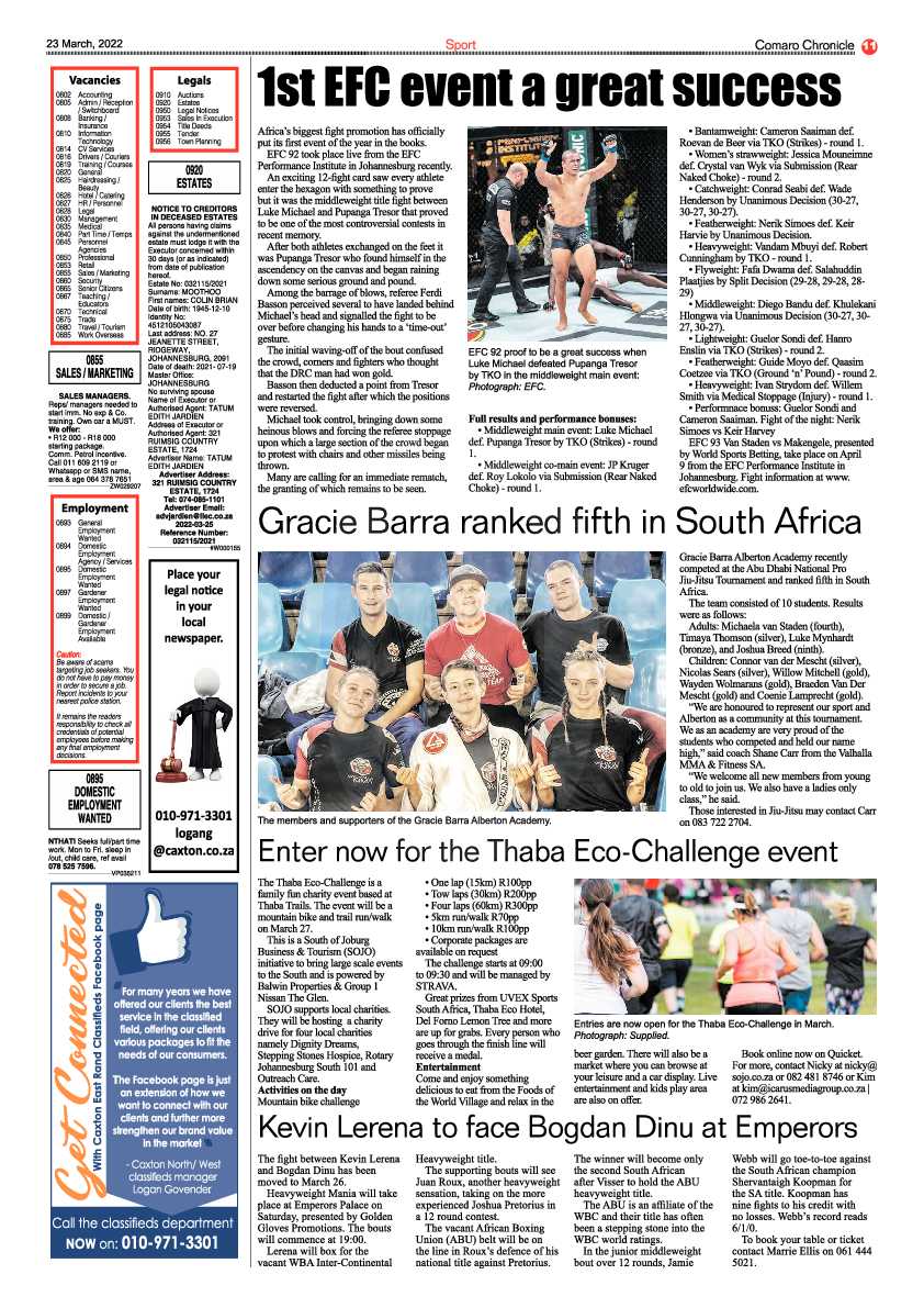 Comaro Chronicle 23 March 2022 page 13