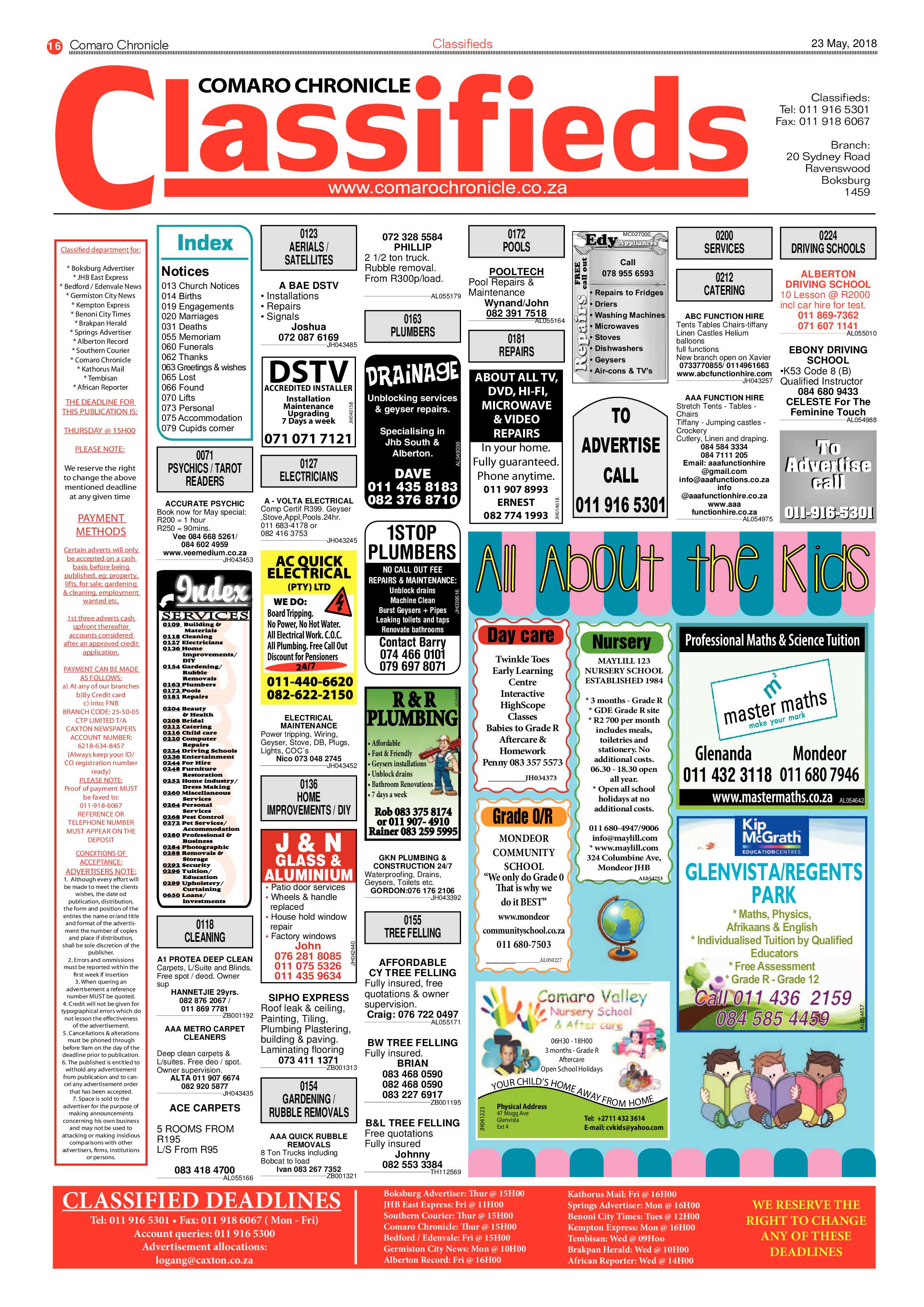 Comaro Chronicle 23 May 2018 page 18