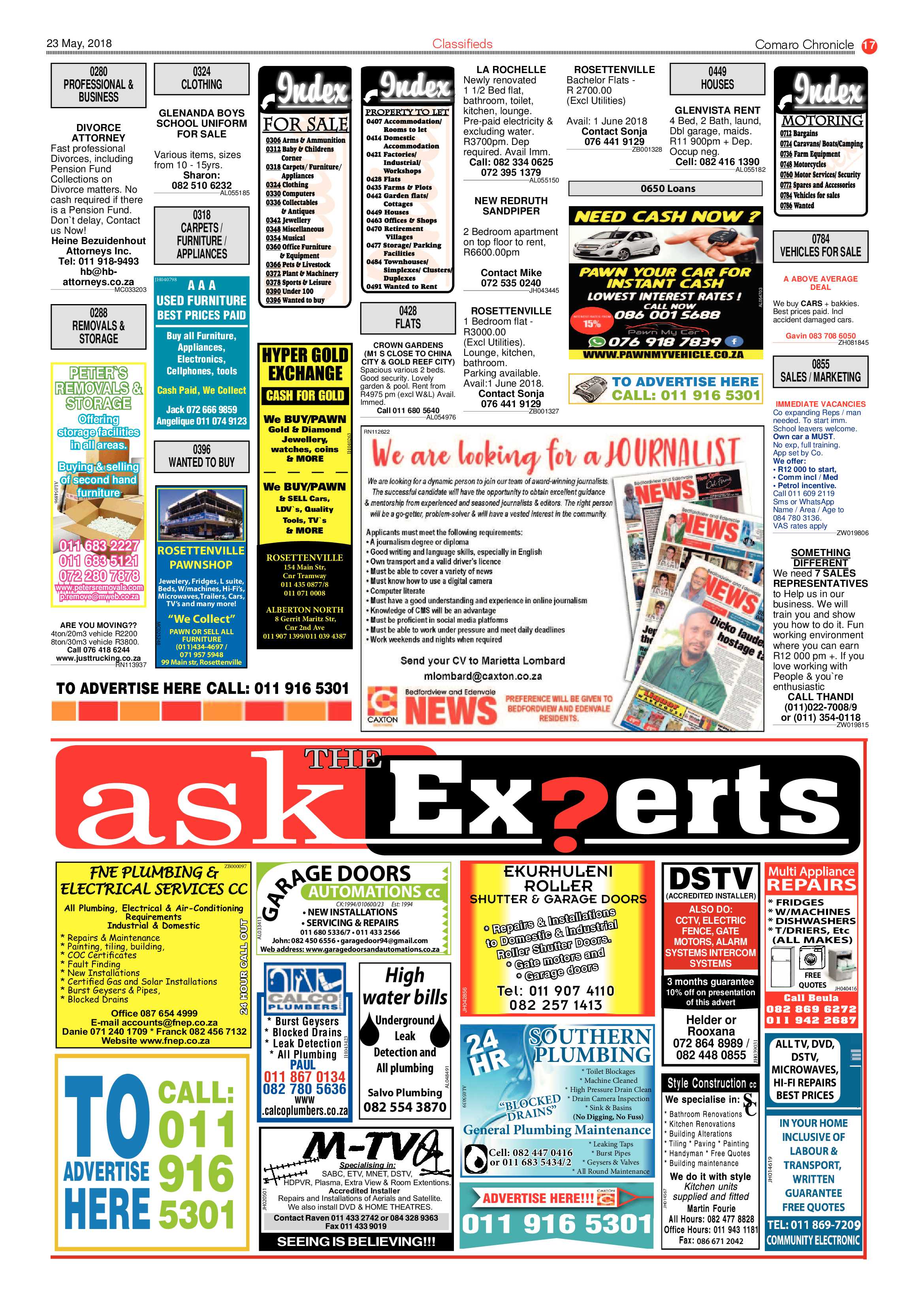 Comaro Chronicle 23 May 2018 page 19