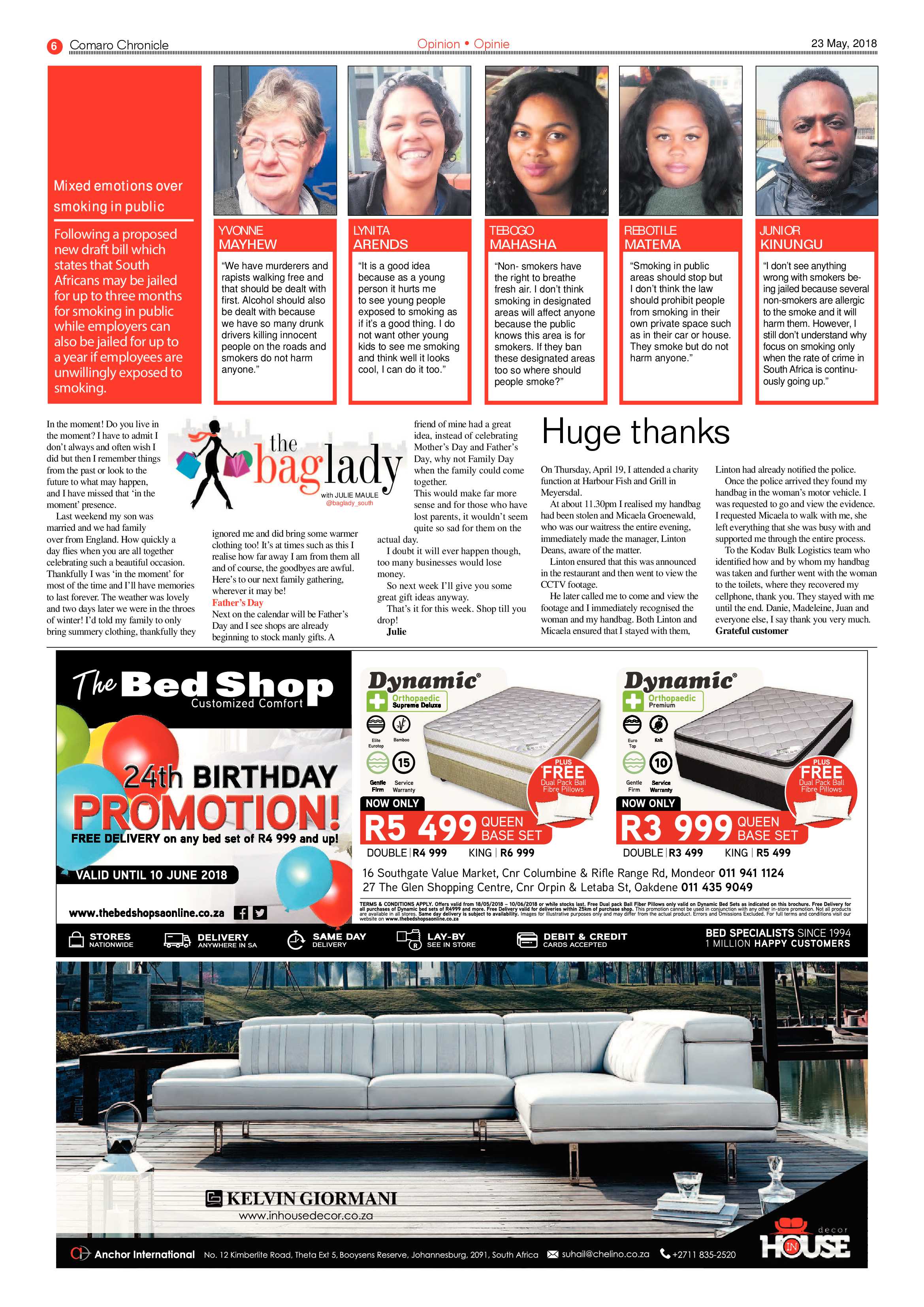 Comaro Chronicle 23 May 2018 page 8