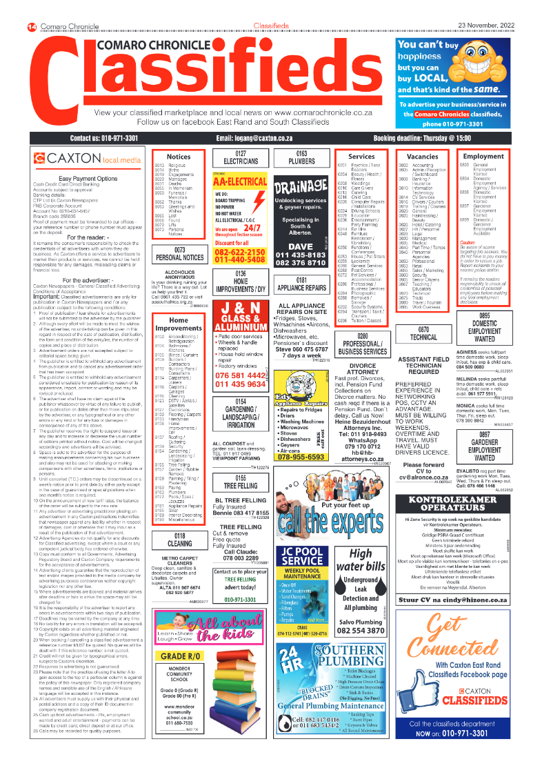 Comaro Chronicle 23 Nov 2022 page 18