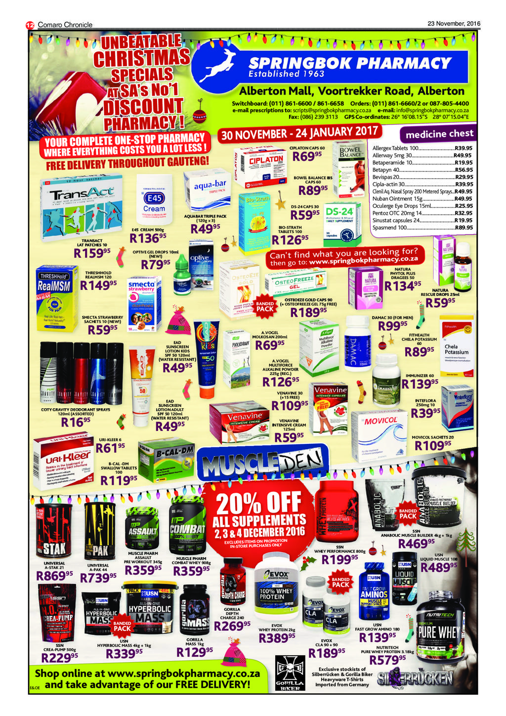 Comaro Chronicle 23 November 2016 page 12