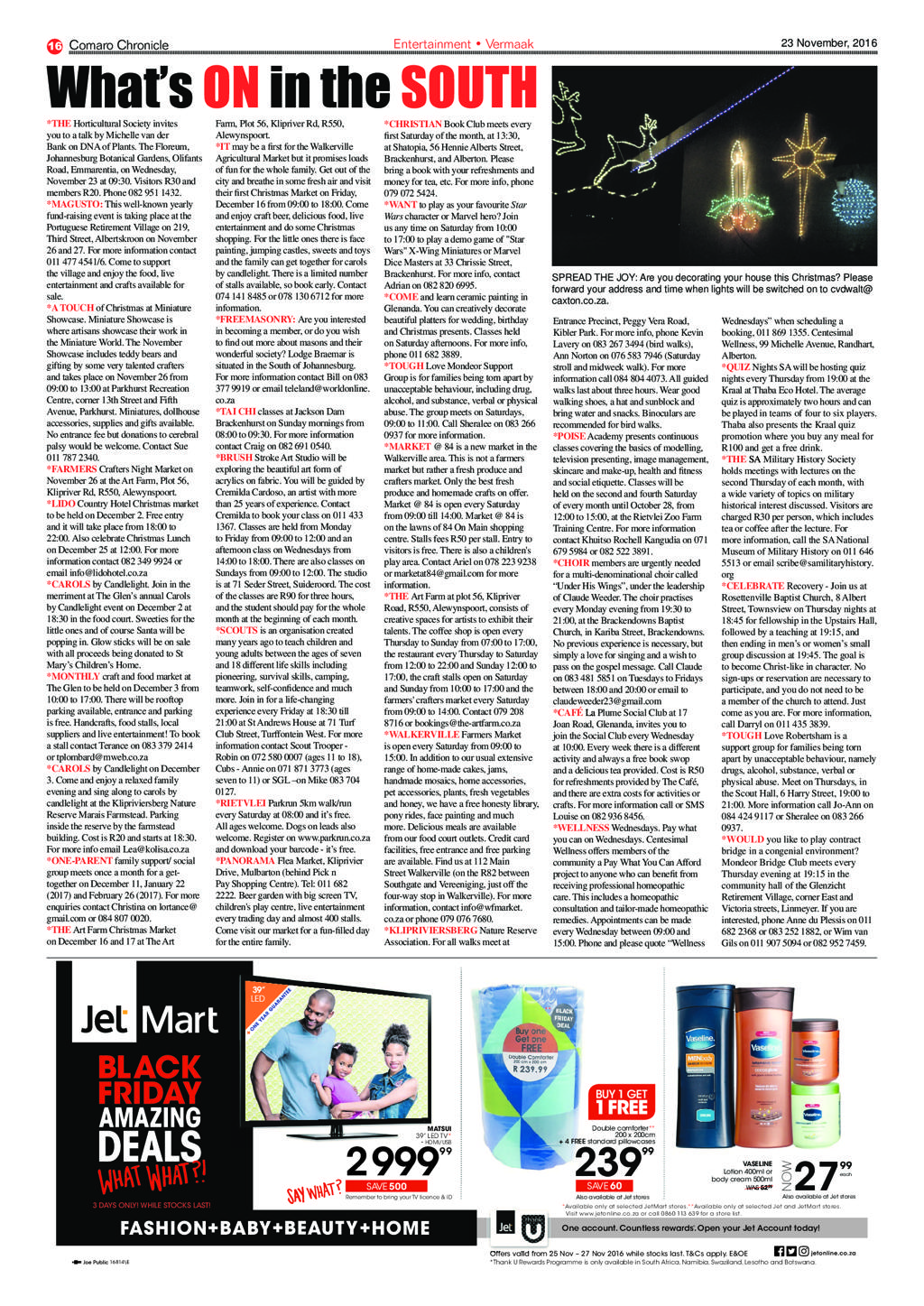 Comaro Chronicle 23 November 2016 page 16