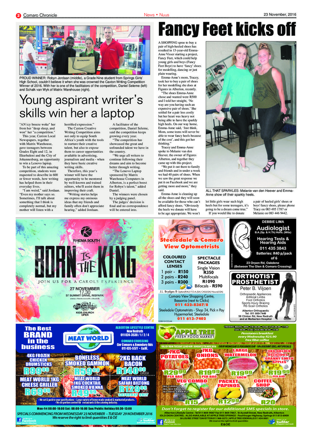 Comaro Chronicle 23 November 2016 page 2