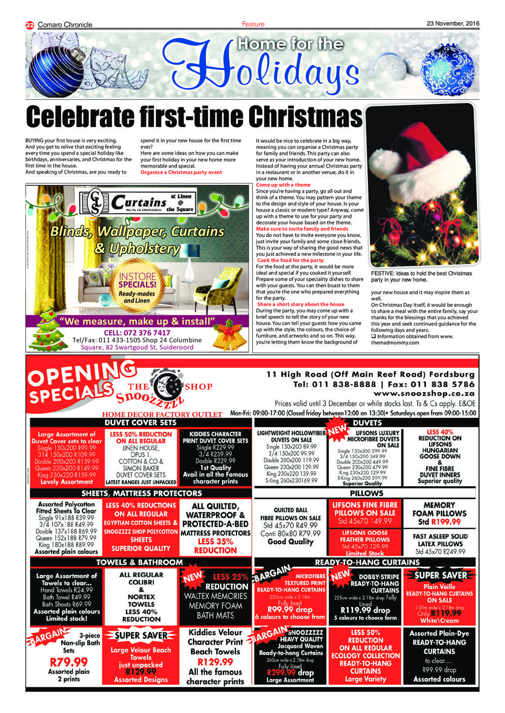 Comaro Chronicle 23 November 2016 page 22